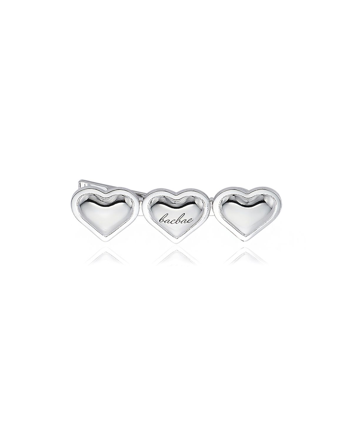 배배(BAEBAE) Everyoung Heart Clip (silver)