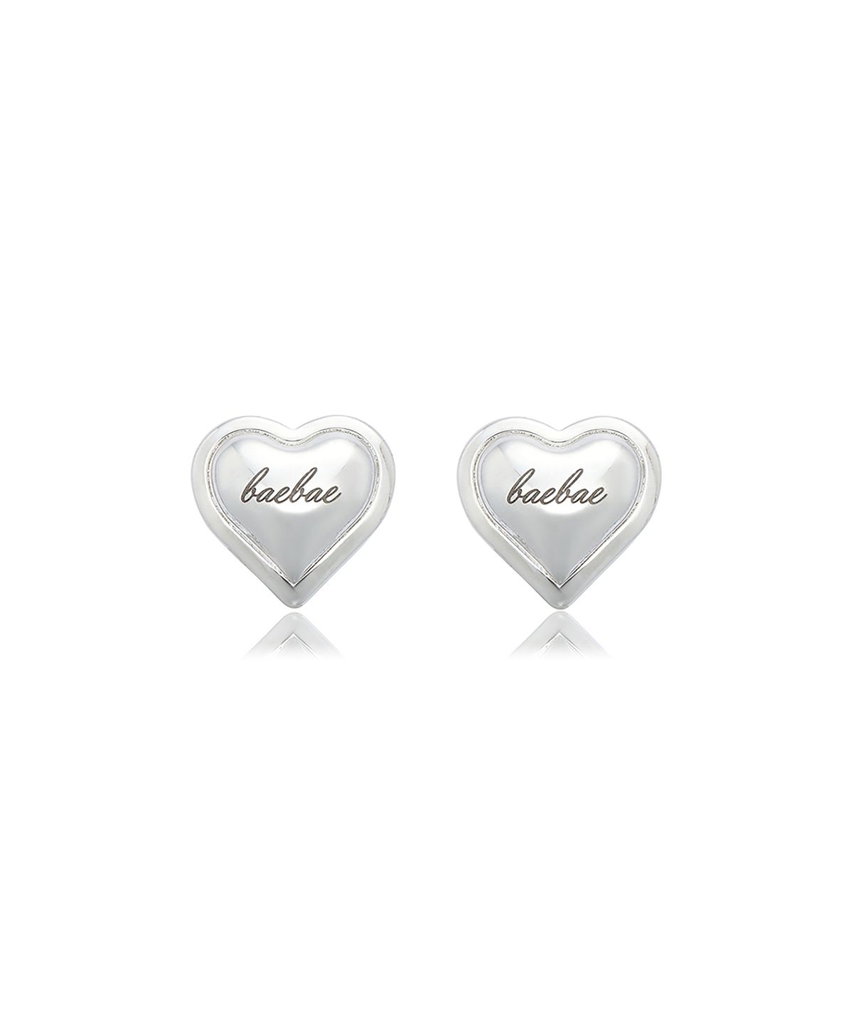 배배(BAEBAE) Everyoung Heart Earring (silver)