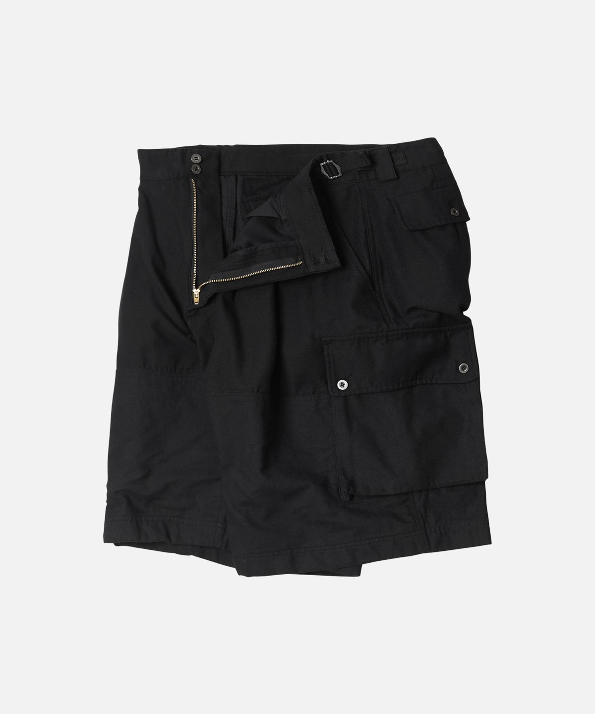 프리즘웍스(FRIZMWORKS) FRENCH ARMY BERMUDA PANTS _ BLACK