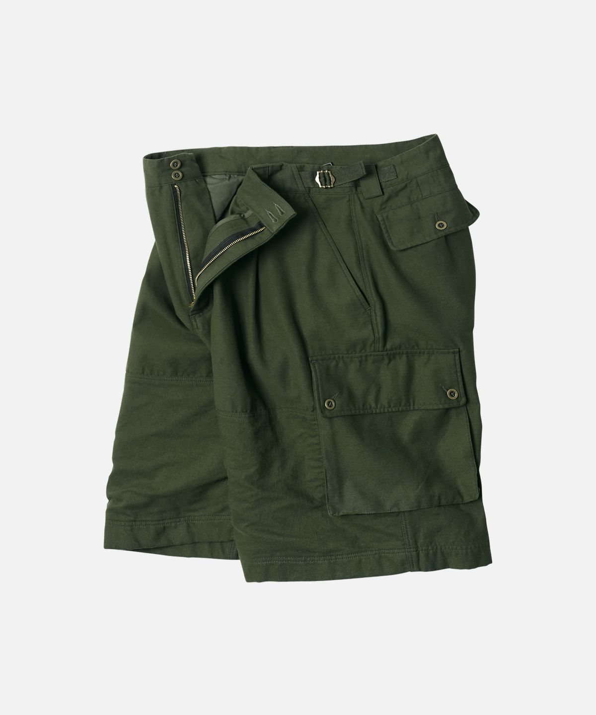 프리즘웍스(FRIZMWORKS) FRENCH ARMY BERMUDA PANTS _ OLIVE