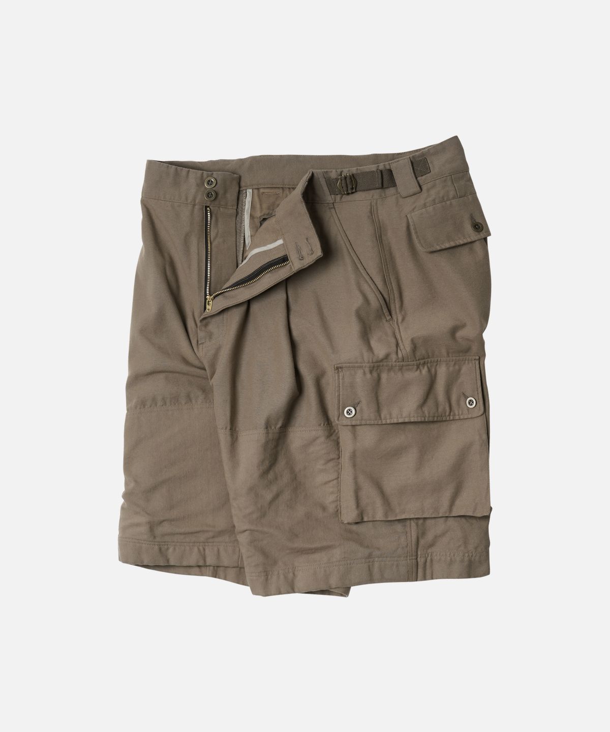 프리즘웍스(FRIZMWORKS) FRENCH ARMY BERMUDA PANTS _ STONE BROWN