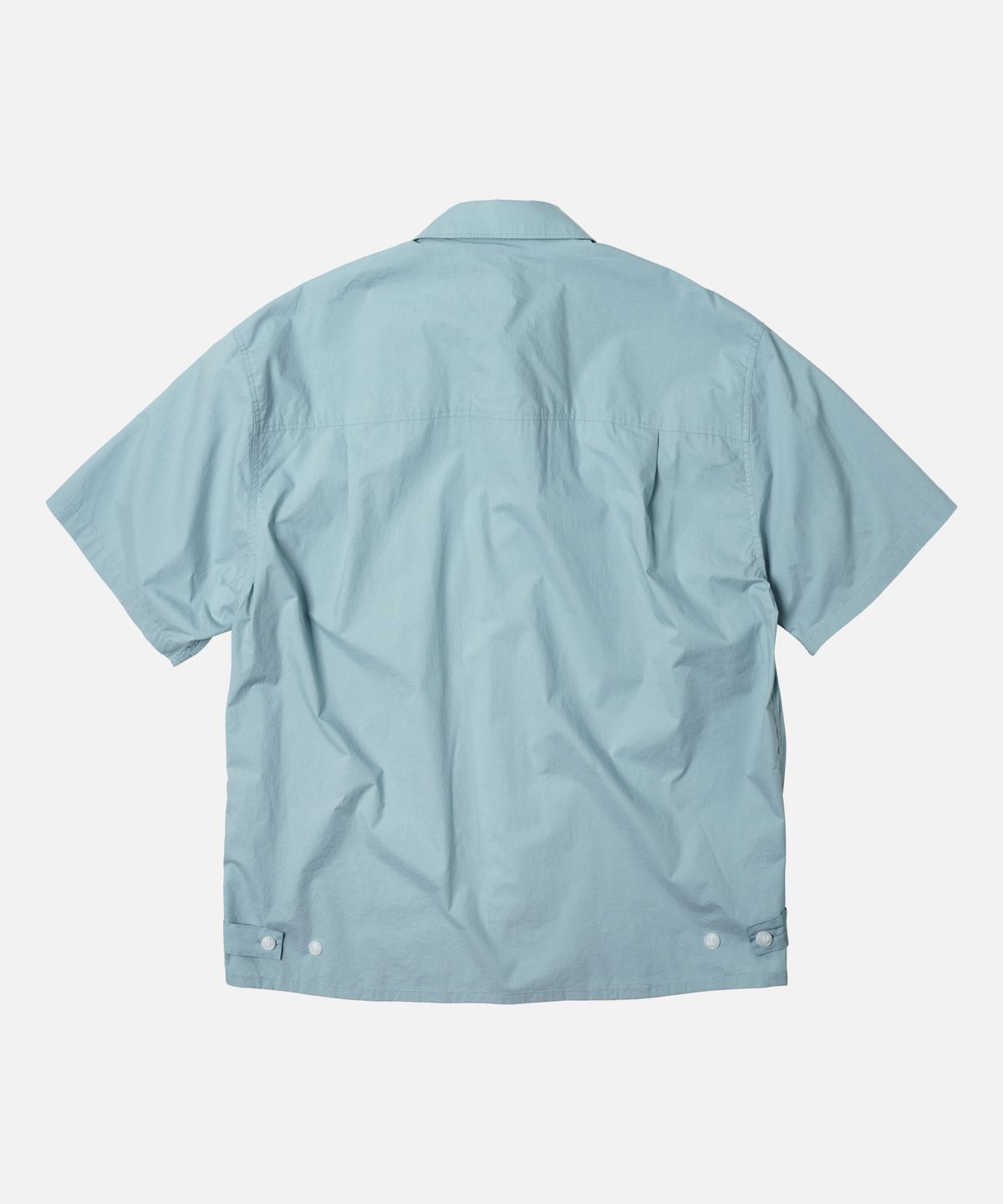 프리즘웍스(FRIZMWORKS) PAPER COTTON TRUCKER HALF SHIRT _ ASH BLUE
