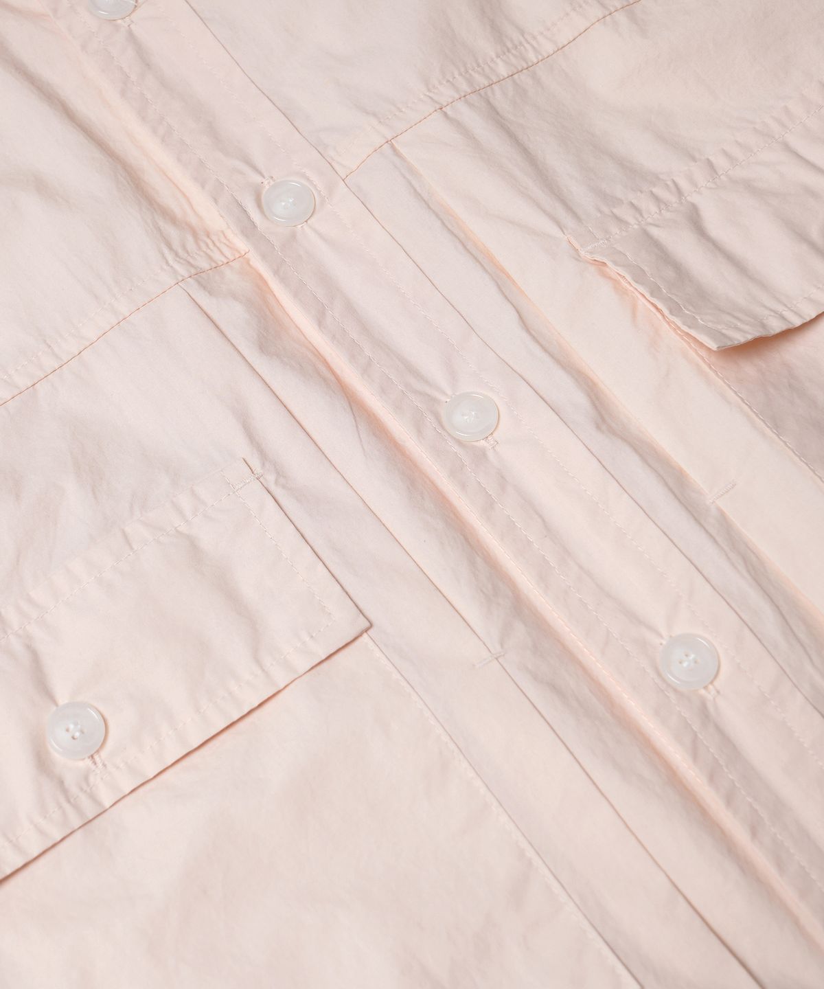 프리즘웍스(FRIZMWORKS) PAPER COTTON TRUCKER HALF SHIRT _ ASH PINK