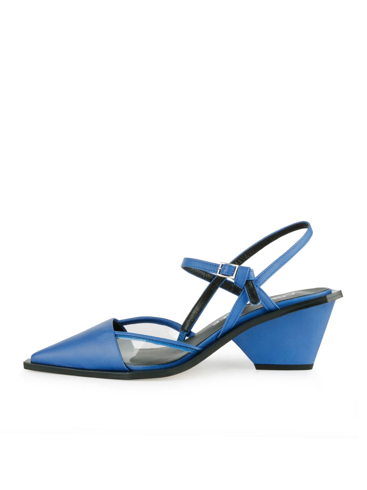 꼼므지(COMMEGEE) [BLACK LABEL] Strap sling-back shoes / CG1012BL