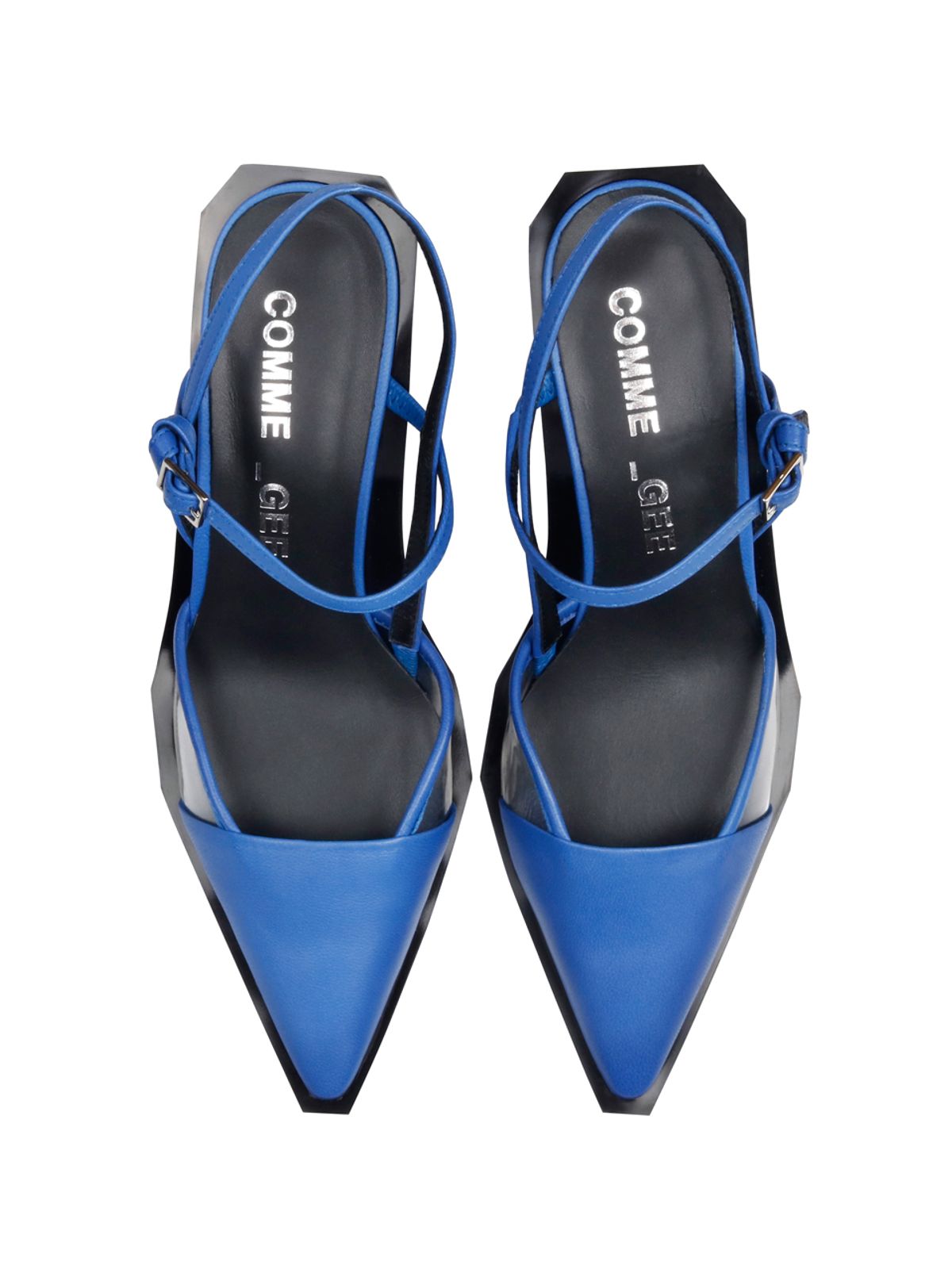 꼼므지(COMMEGEE) [BLACK LABEL] Strap sling-back shoes / CG1012BL