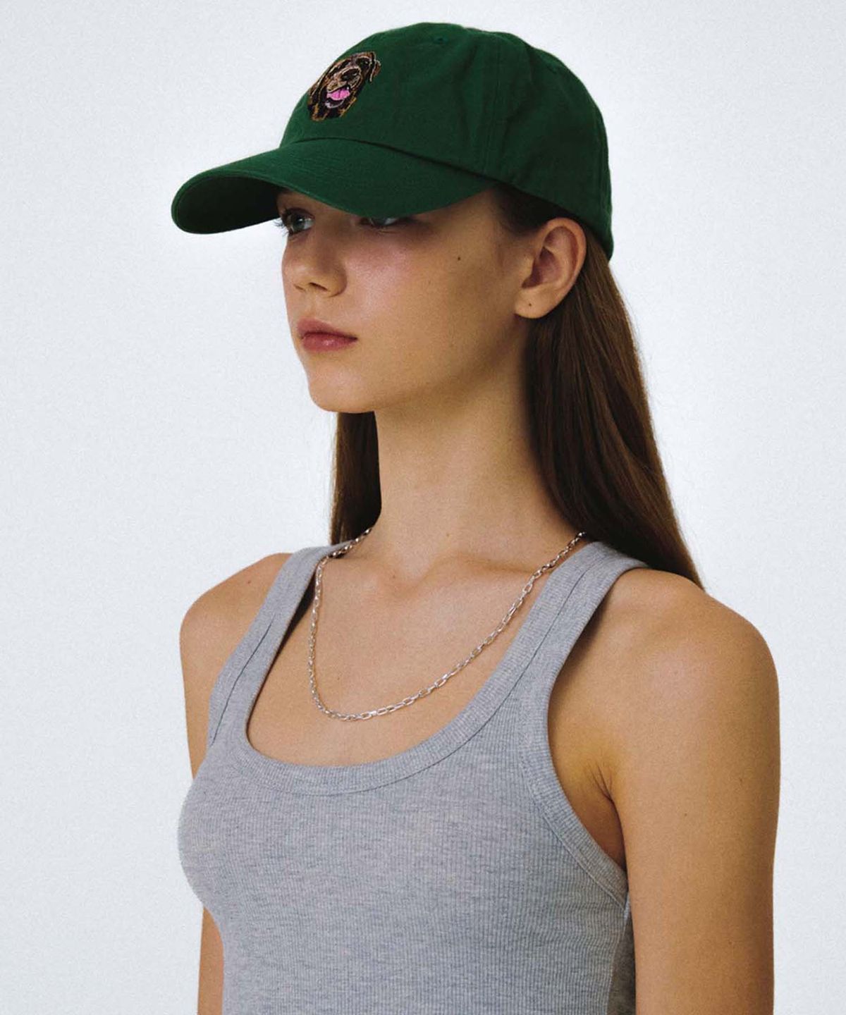 리트리버클럽(RETRIEVER CLUB) CHOCO LAB BALL CAP [GREEN]