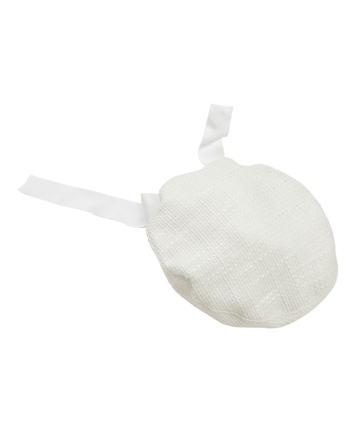 유희(YOUHEE) TWEED RIBBON BERET IVORY