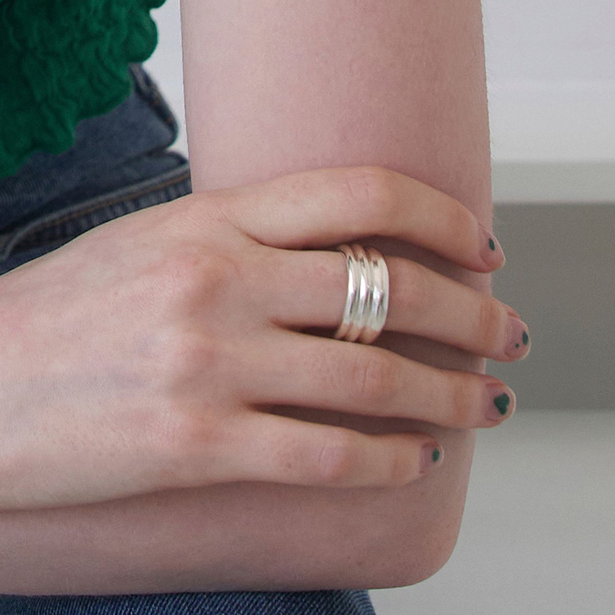 스틸 인스턴트(STILL INSTANT) Heart Greenery - Ring 05