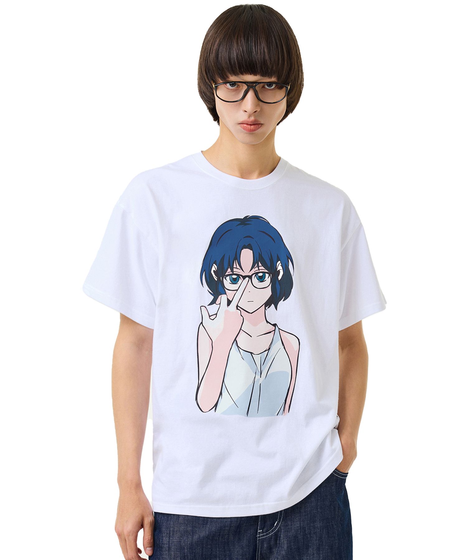 Tシャツ・カットソー LAUGHER Jiyoung t-shirt white TS31 MUSINSA | LAUGHER Jiyoung T-shirt - White