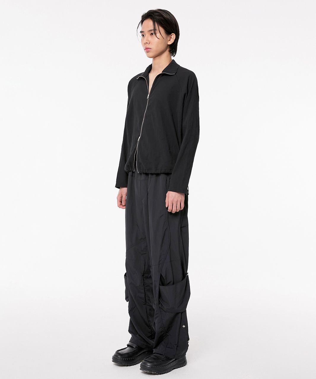 MUSINSA | FLAREUP E94 Cut-out Layered Pants (FU-228_Black)