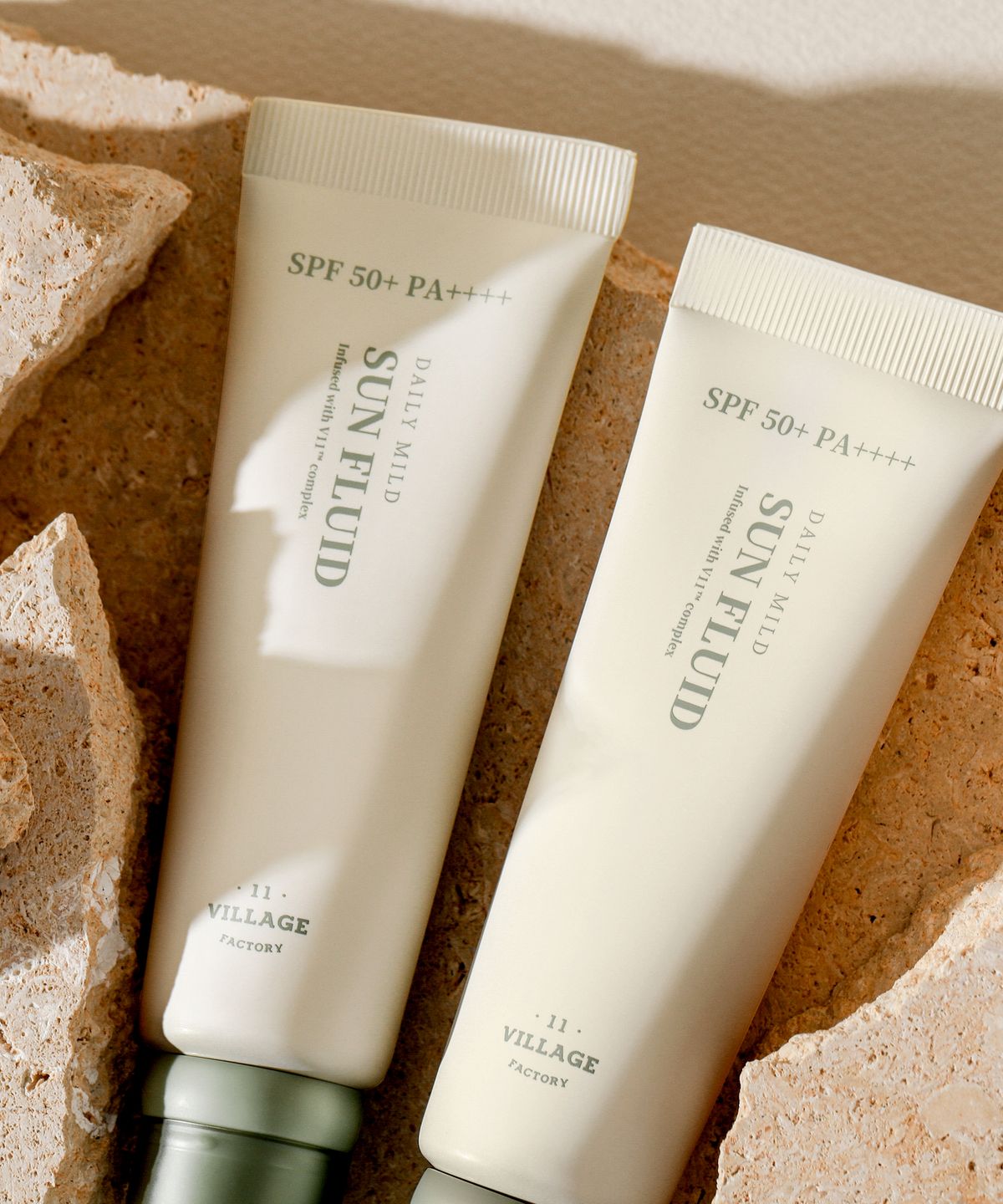 빌라쥬11팩토리(VILLAGE11FACTORY) 데일리 마일드 선 플루이드 50ml SPF 50+ PA++++