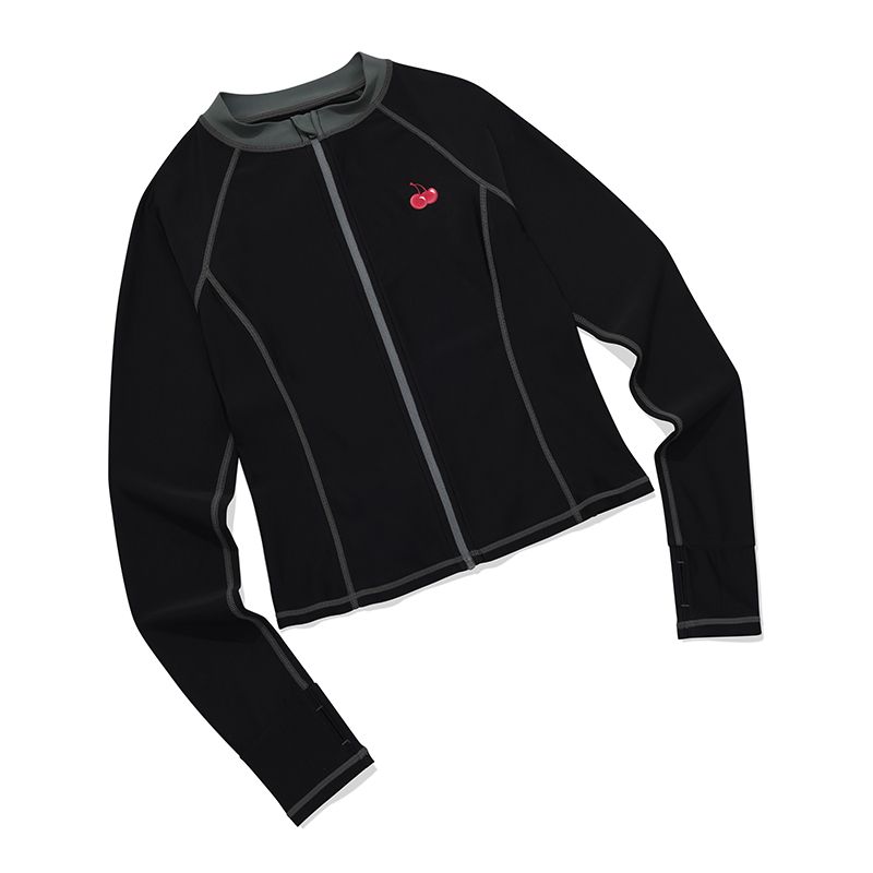 [ KIRSH ]★SMALL CHERRY ZIP-UP RASHGUARD SMALL CHERRY ZIP-UP RASHGUARD [IVORY] - KIRSH | 60% - Asian