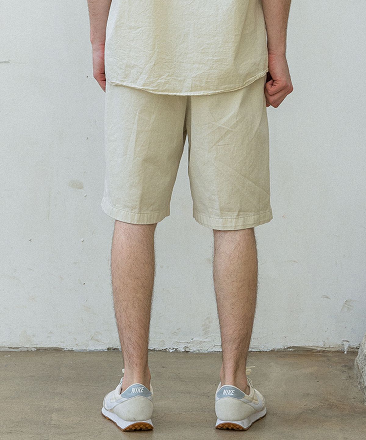 에이전트픽(AGENT PEEK) AGP 컬러 하프 팬츠 라이트 베이지