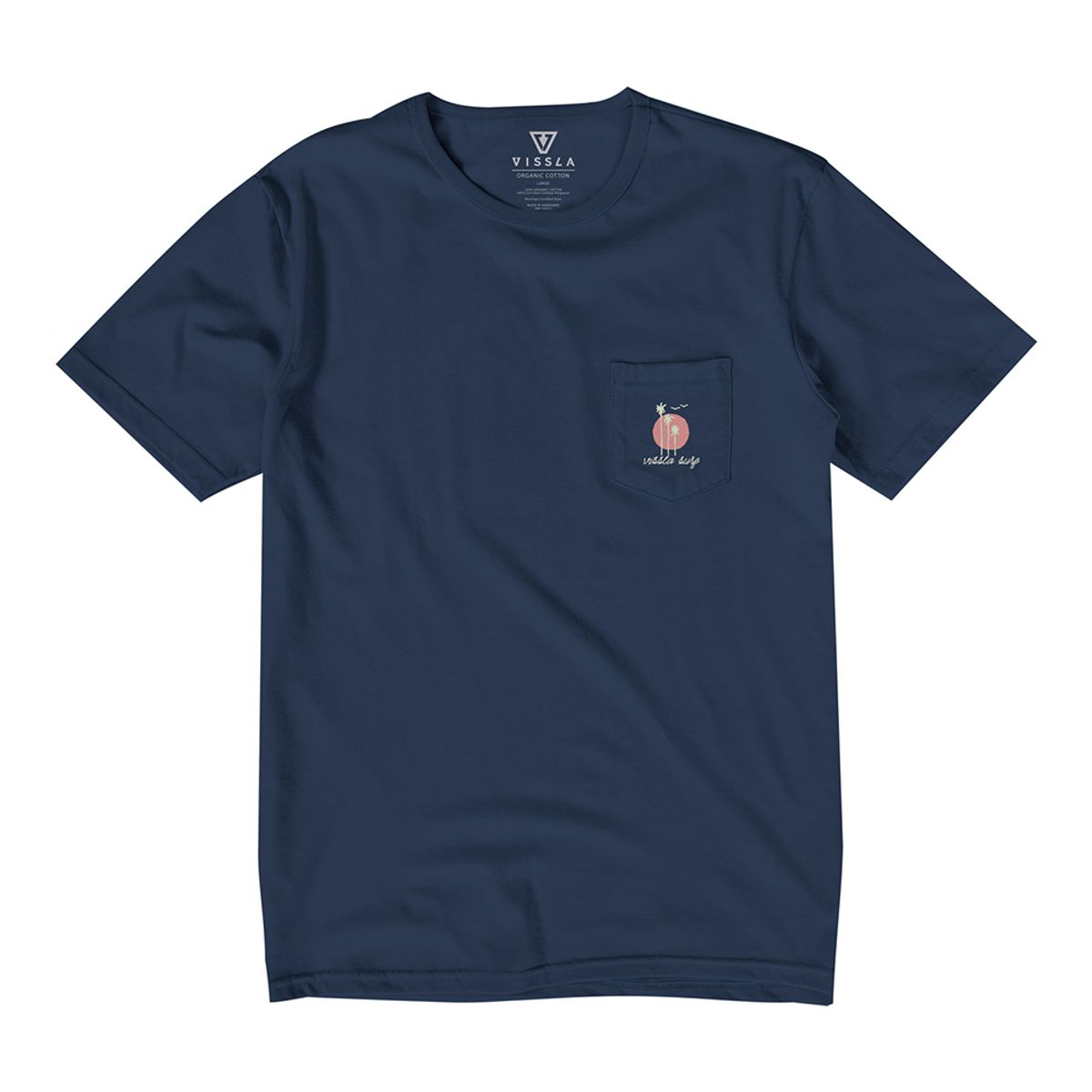 비슬라(VISSLA) Out Front Organic PKT Tee-DKD