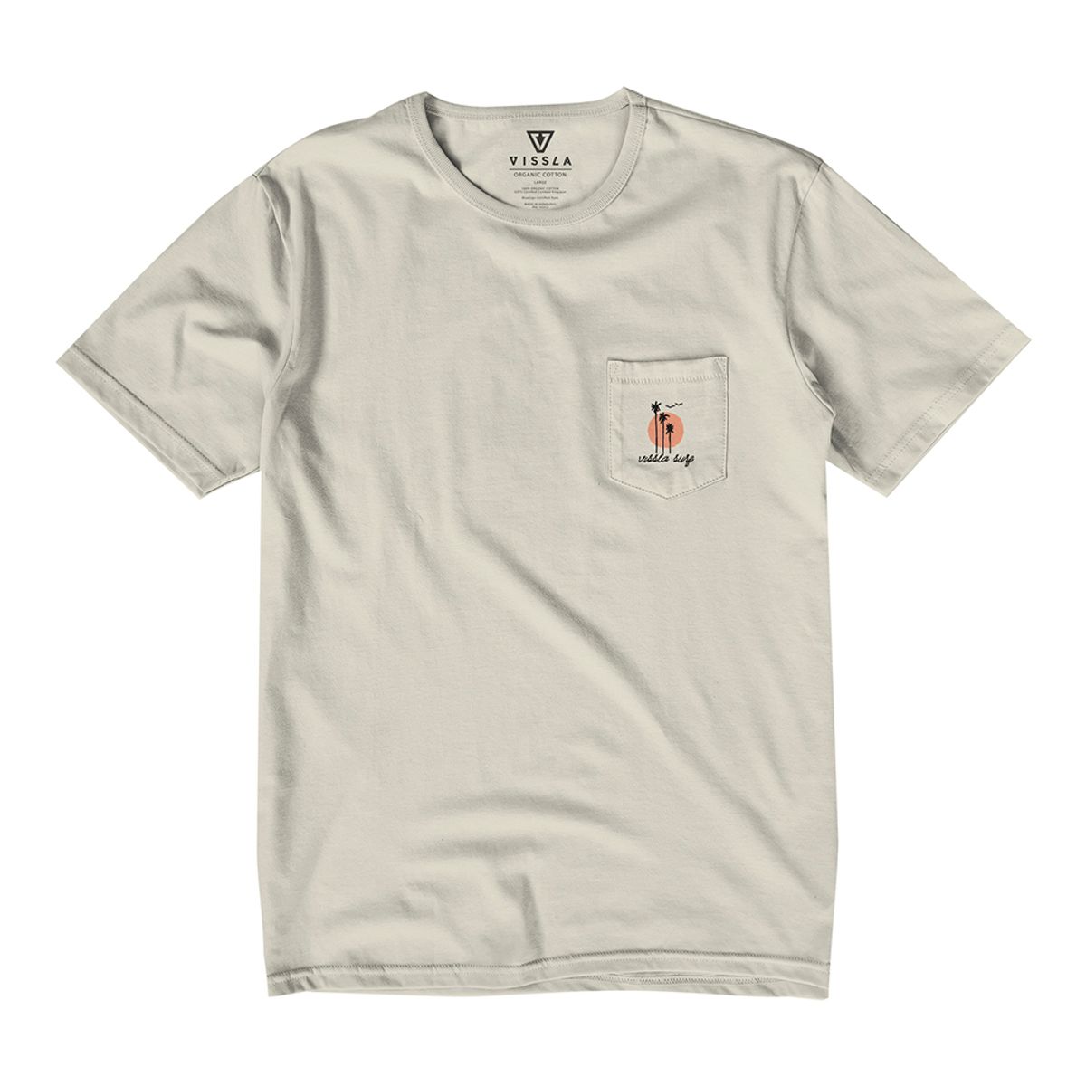 비슬라(VISSLA) Out Front Organic PKT Tee-BON