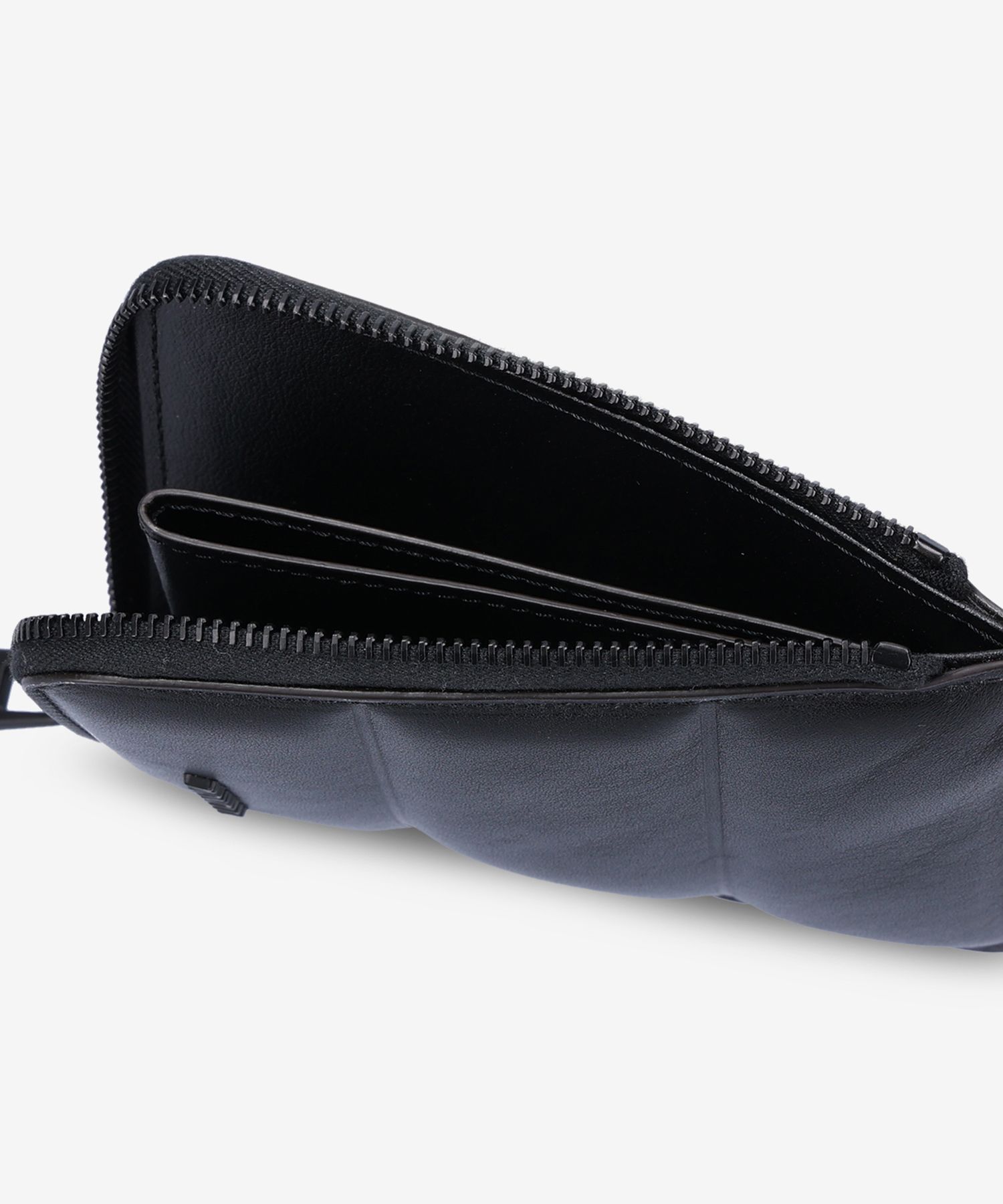 MONCLER ブラックレザー財布 Moncler 財布 | ブラック | FARFETCH JP