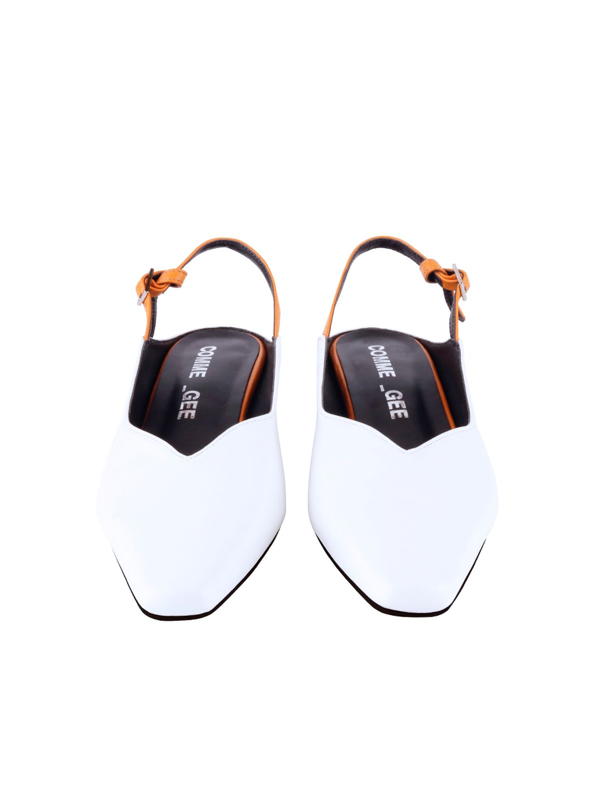 꼼므지(COMMEGEE) V Wave sling-back shoes / CG1016WHOR