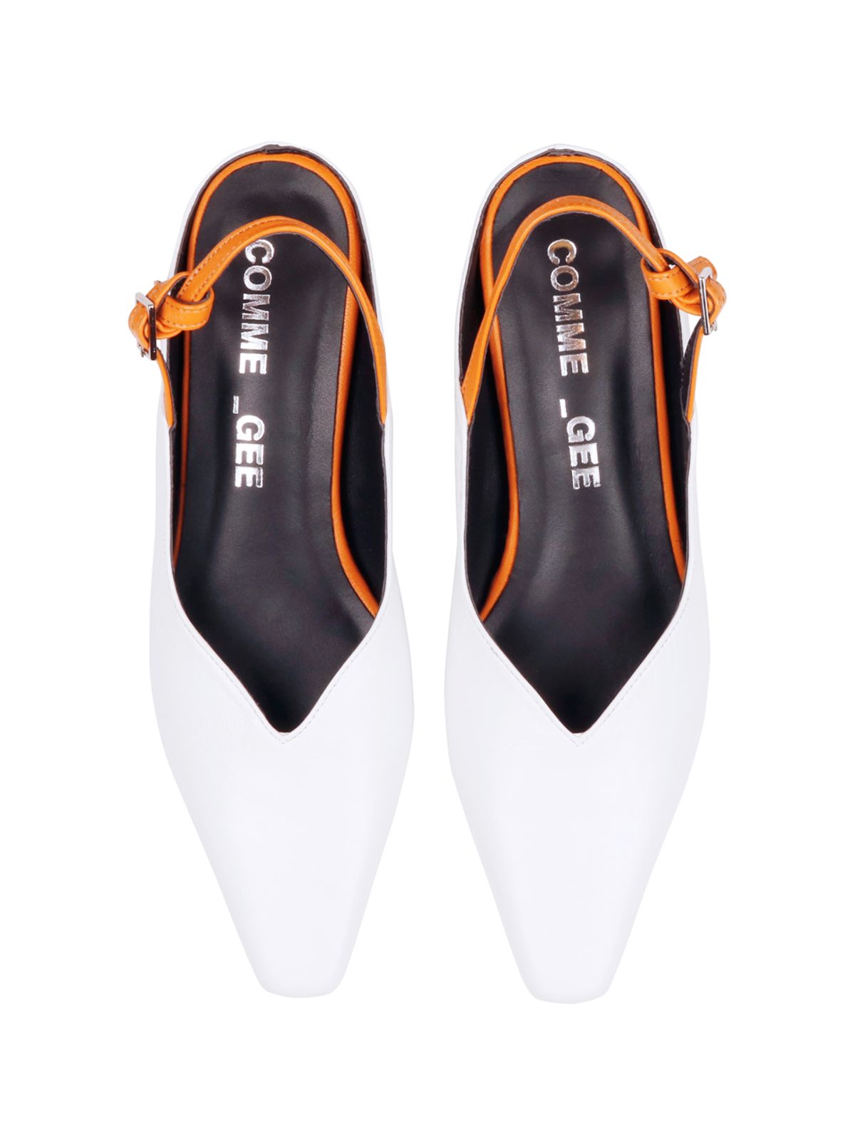 꼼므지(COMMEGEE) V Wave sling-back shoes / CG1016WHOR