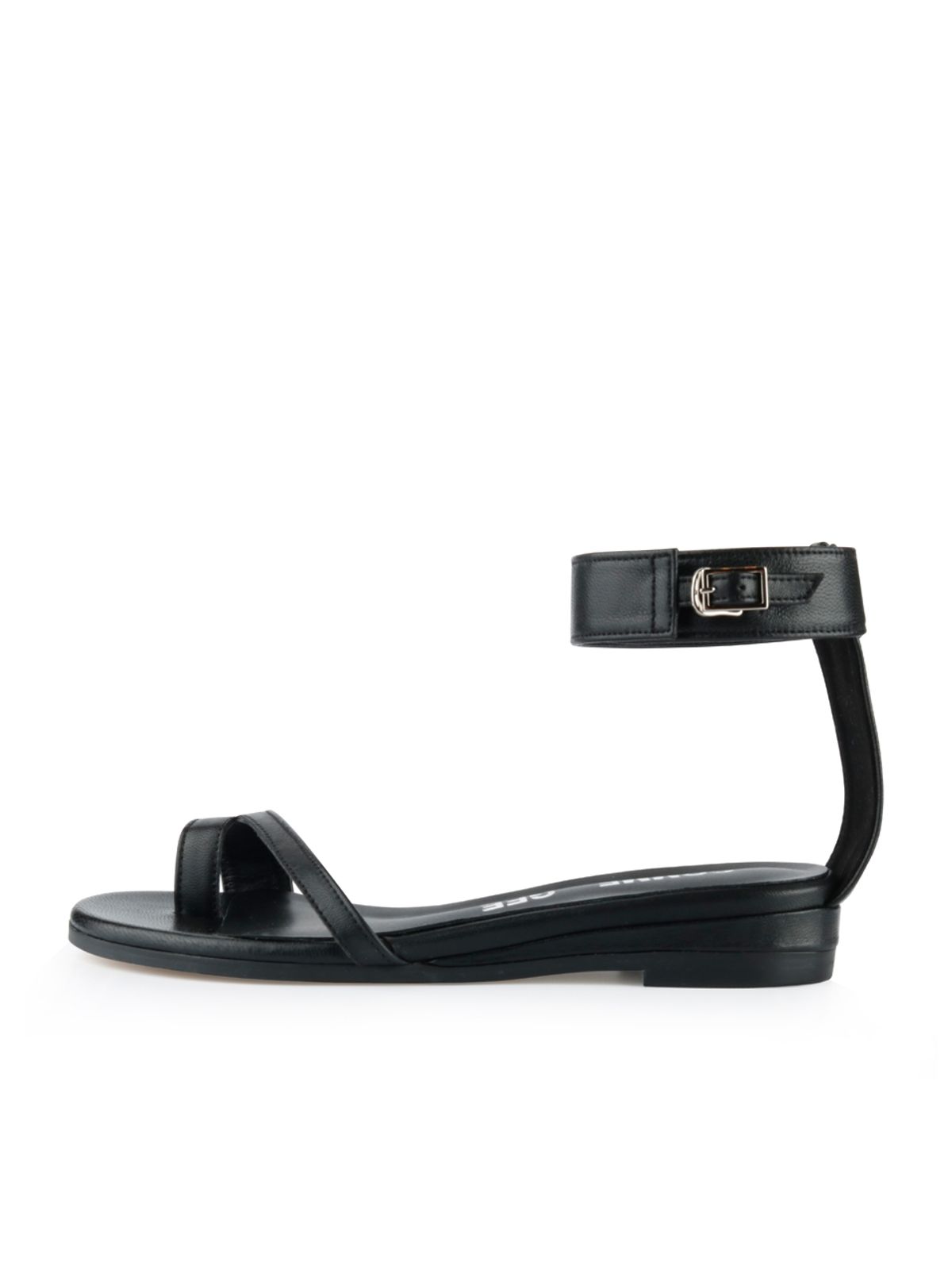 꼼므지(COMMEGEE) Wide strap sandals shoes / CG1018BK