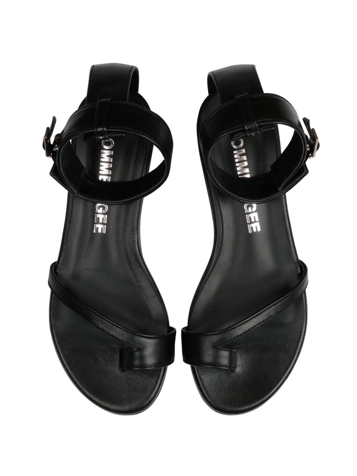 꼼므지(COMMEGEE) Wide strap sandals shoes / CG1018BK