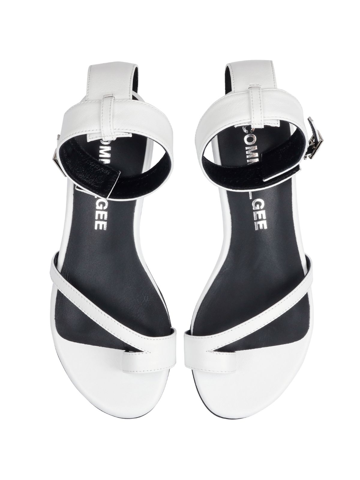 꼼므지(COMMEGEE) Wide strap sandals shoes / CG1018WH