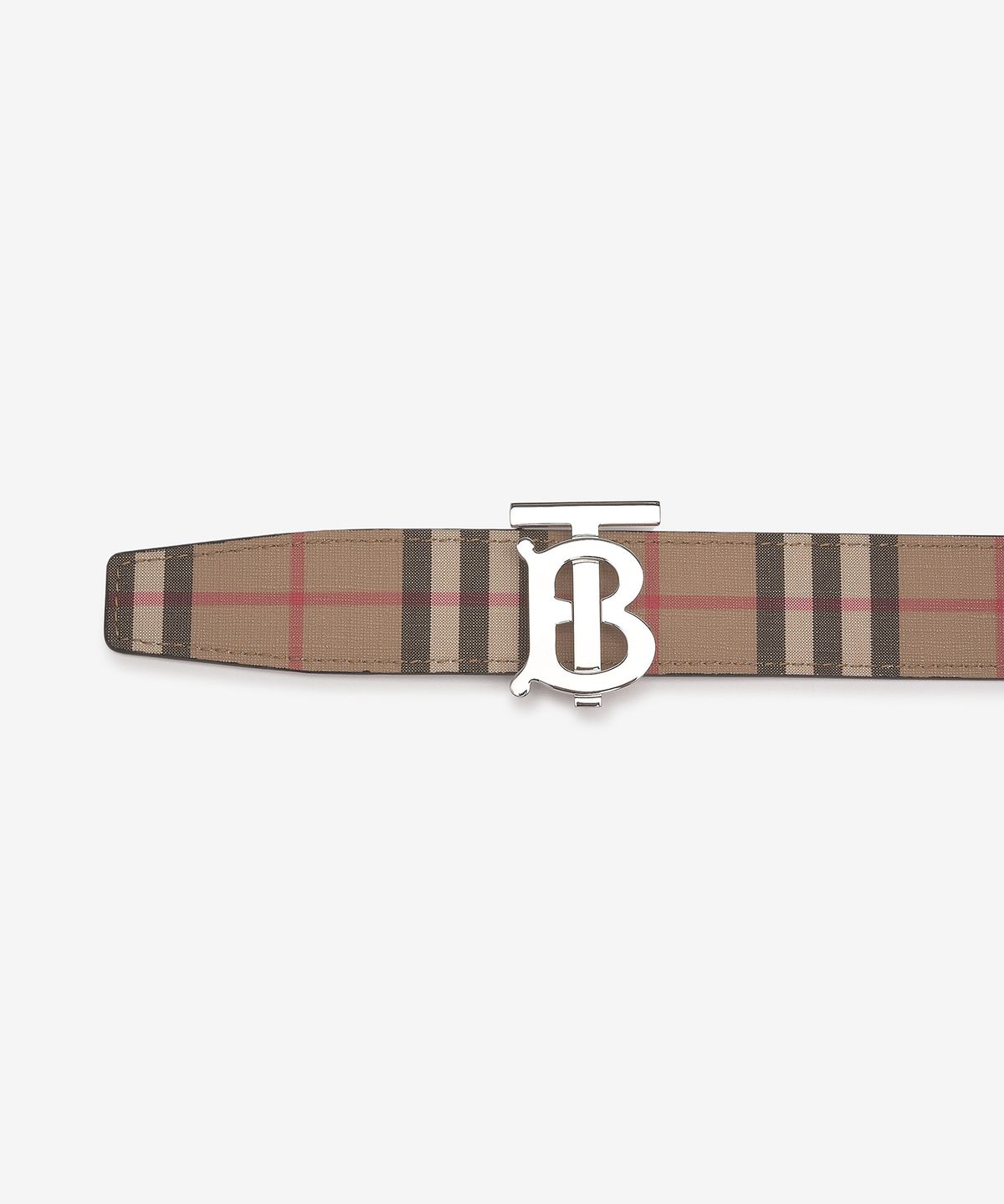 버버리(BURBERRY) 모노그램 버클 체크 벨트 - 멀티컬러 / 8046568