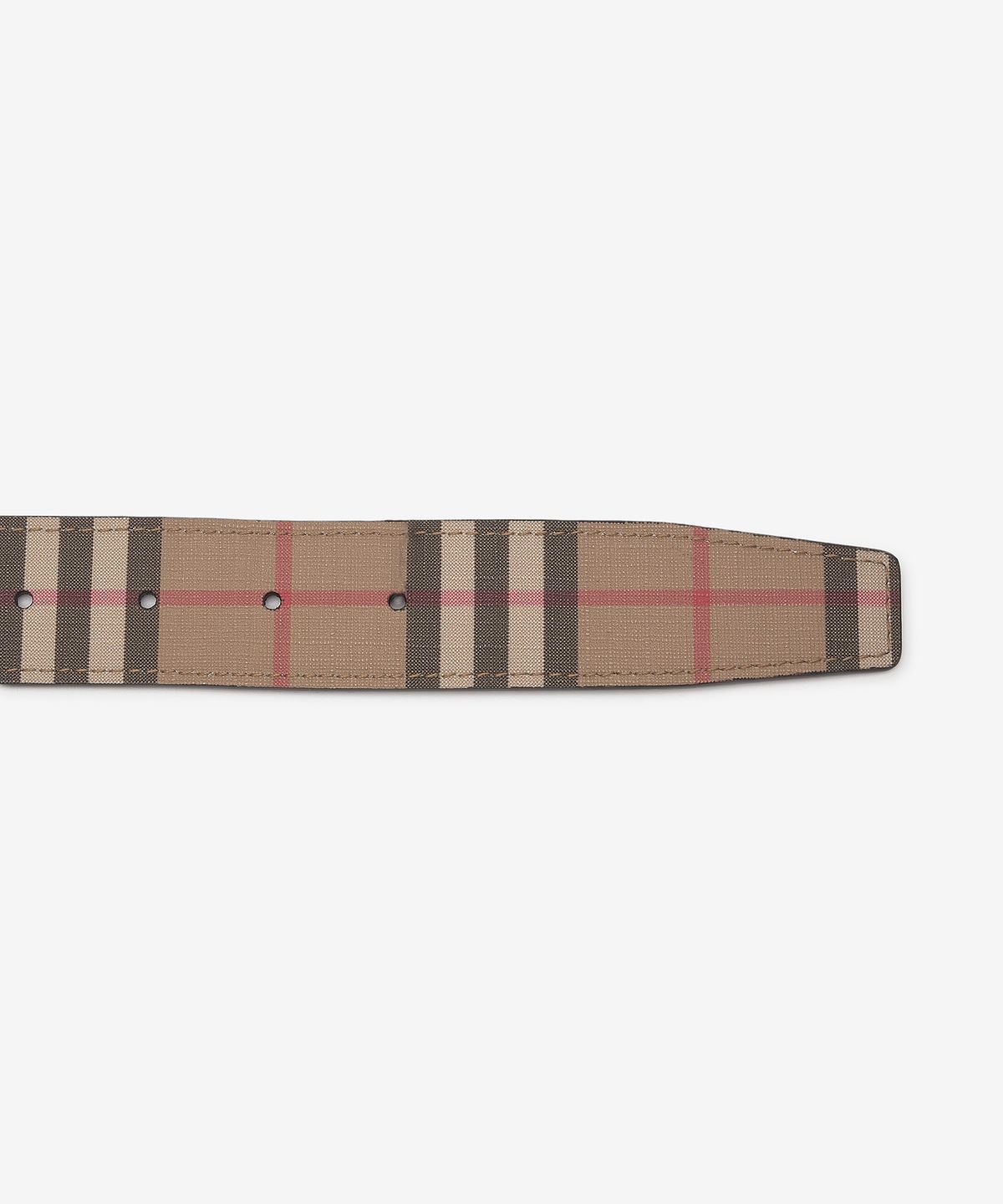 버버리(BURBERRY) 모노그램 버클 체크 벨트 - 멀티컬러 / 8046568