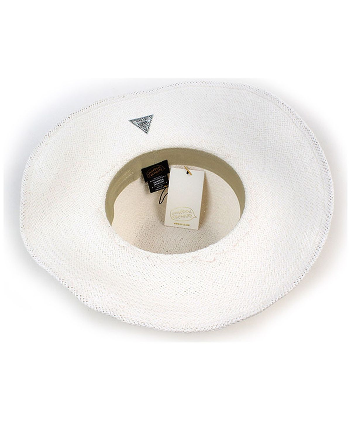 유니버셜 케미스트리(UNIVERSAL CHEMISTRY) Summer White Round Panama Hat 파나마햇