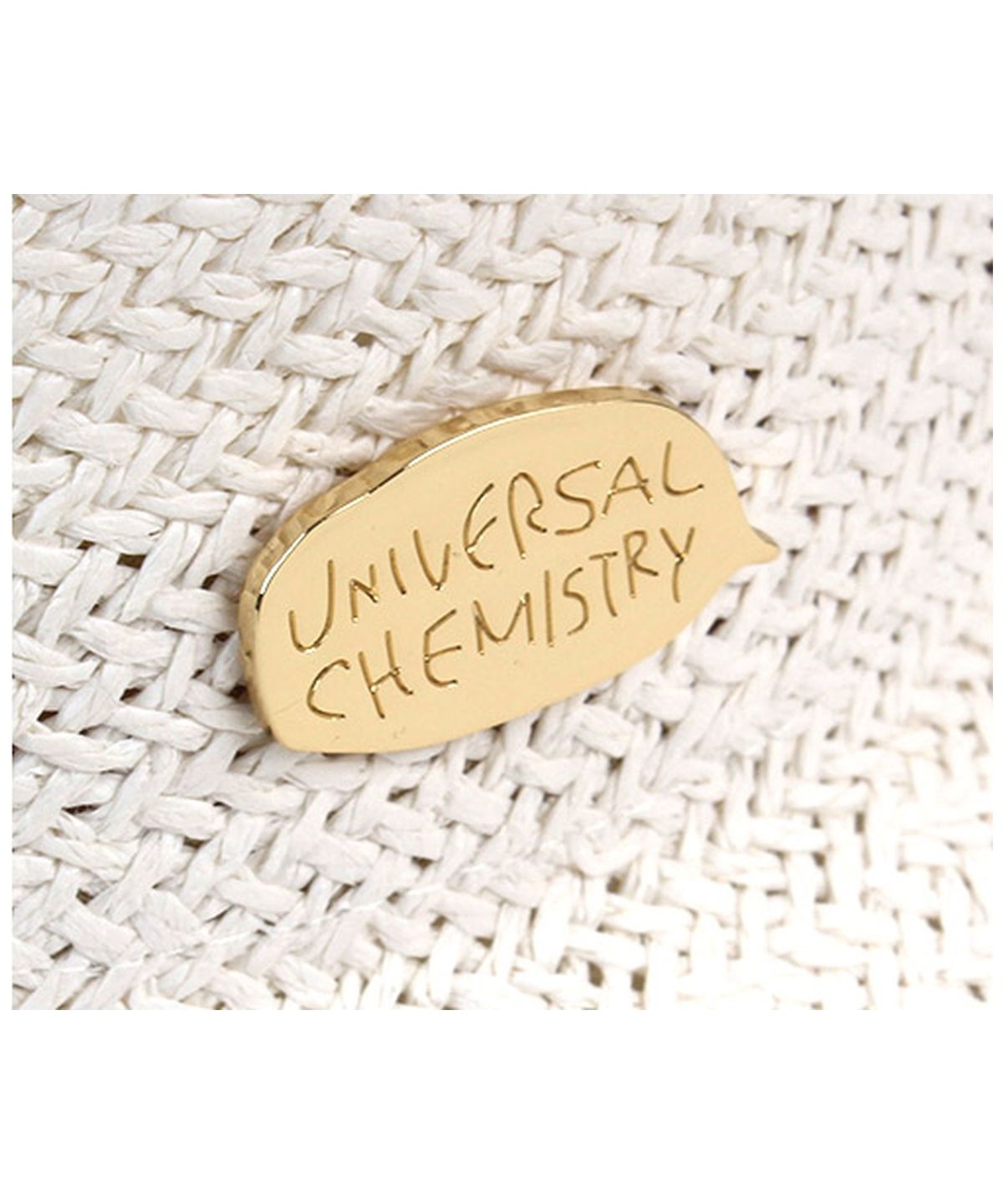 유니버셜 케미스트리(UNIVERSAL CHEMISTRY) Summer White Round Panama Hat 파나마햇