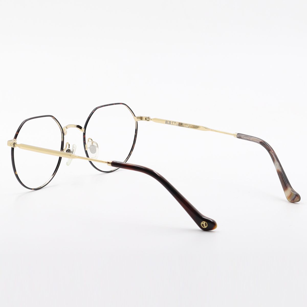 알로아이웨어(ALO EYEWEAR) [ALO:CTZEN] CI8621 1814G 크라운판토 라운드 안경테 레오파드/골드