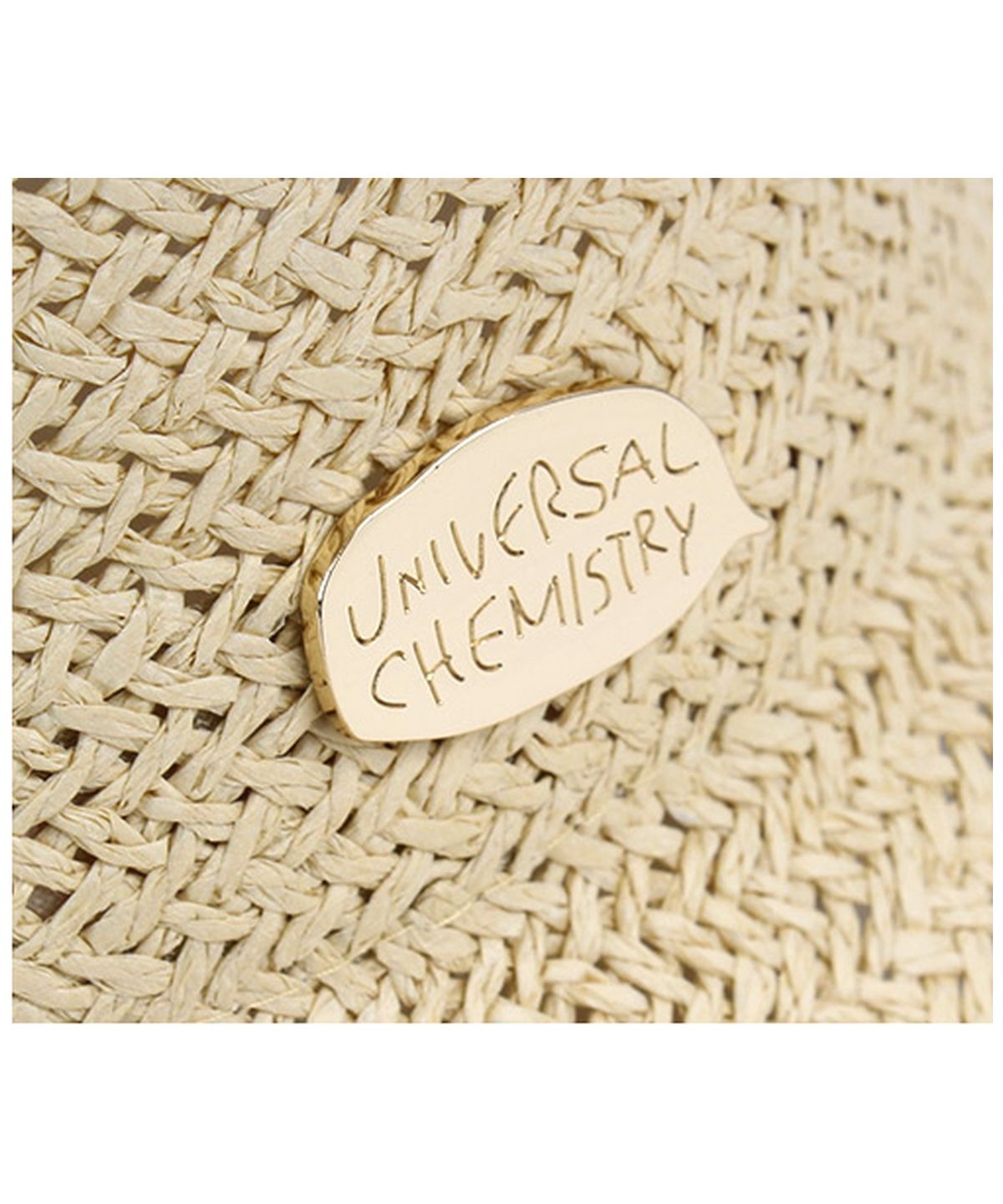유니버셜 케미스트리(UNIVERSAL CHEMISTRY) Summer Beige Round Panama Hat 파나마햇