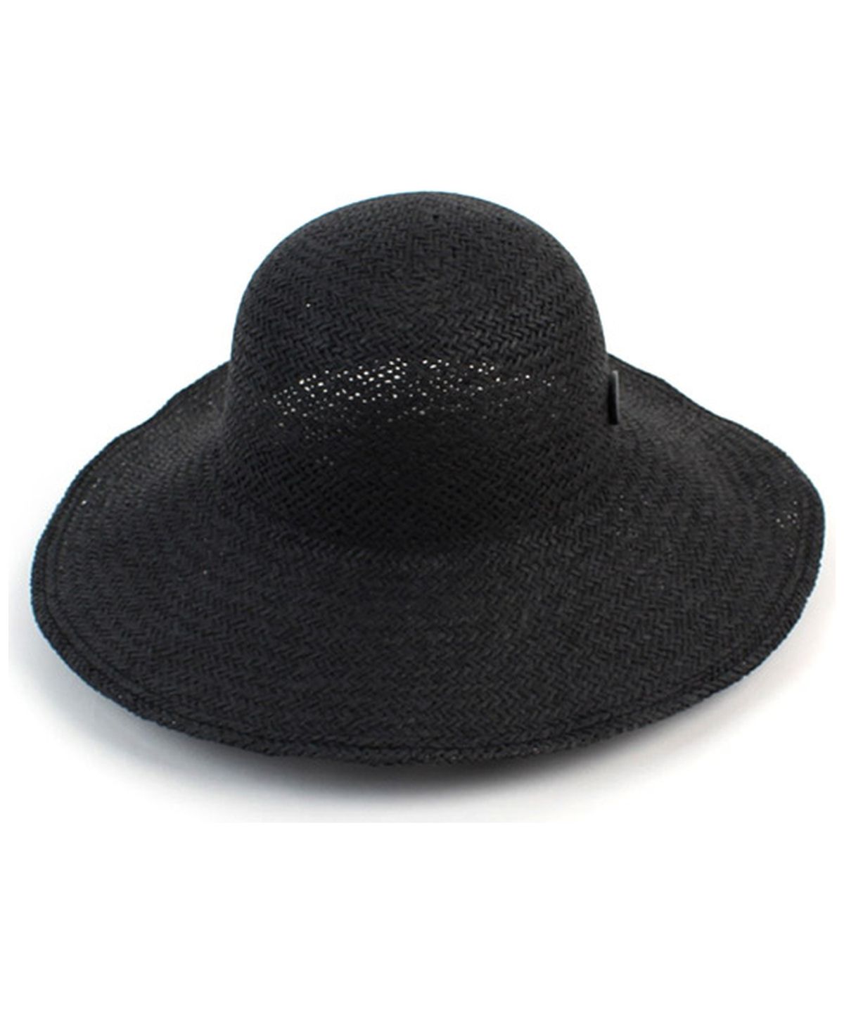 유니버셜 케미스트리(UNIVERSAL CHEMISTRY) Summer Black Round Panama Hat 파나마햇