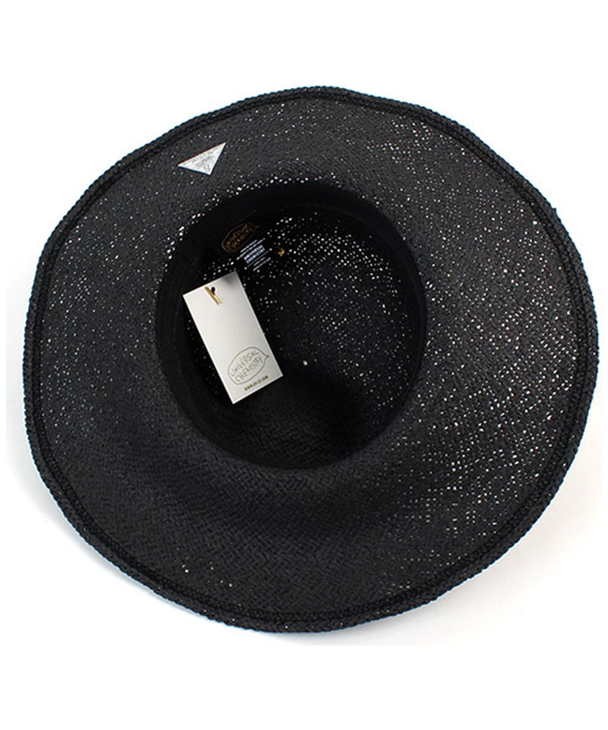 유니버셜 케미스트리(UNIVERSAL CHEMISTRY) Summer Black Round Panama Hat 파나마햇