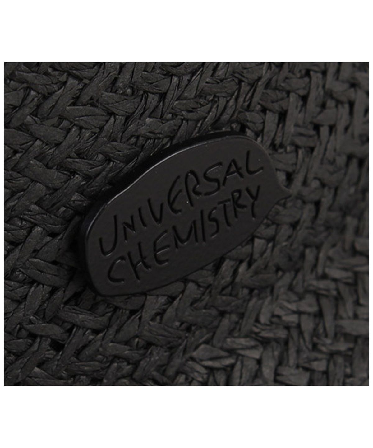 유니버셜 케미스트리(UNIVERSAL CHEMISTRY) Summer Black Round Panama Hat 파나마햇