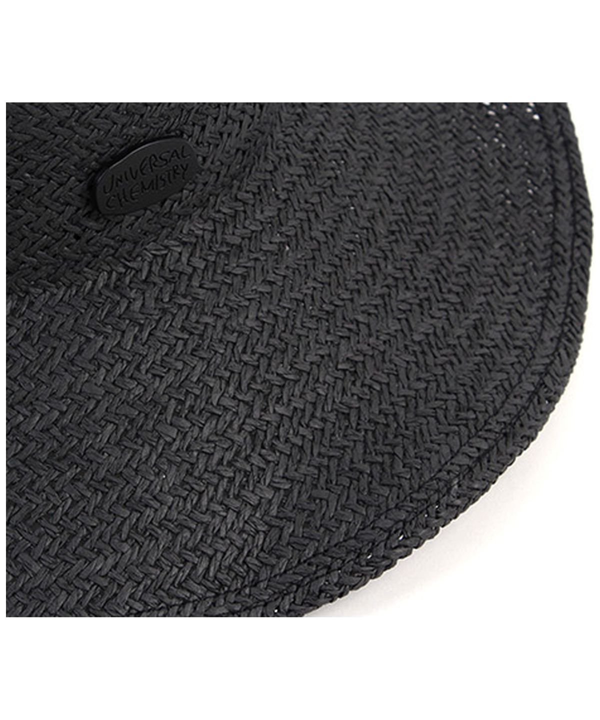 유니버셜 케미스트리(UNIVERSAL CHEMISTRY) Summer Black Round Panama Hat 파나마햇