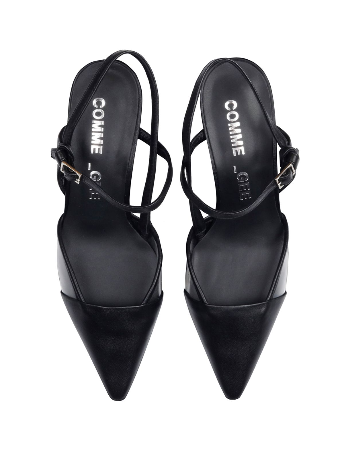 꼼므지(COMMEGEE) Strap sling-back shoes / CG1020BK