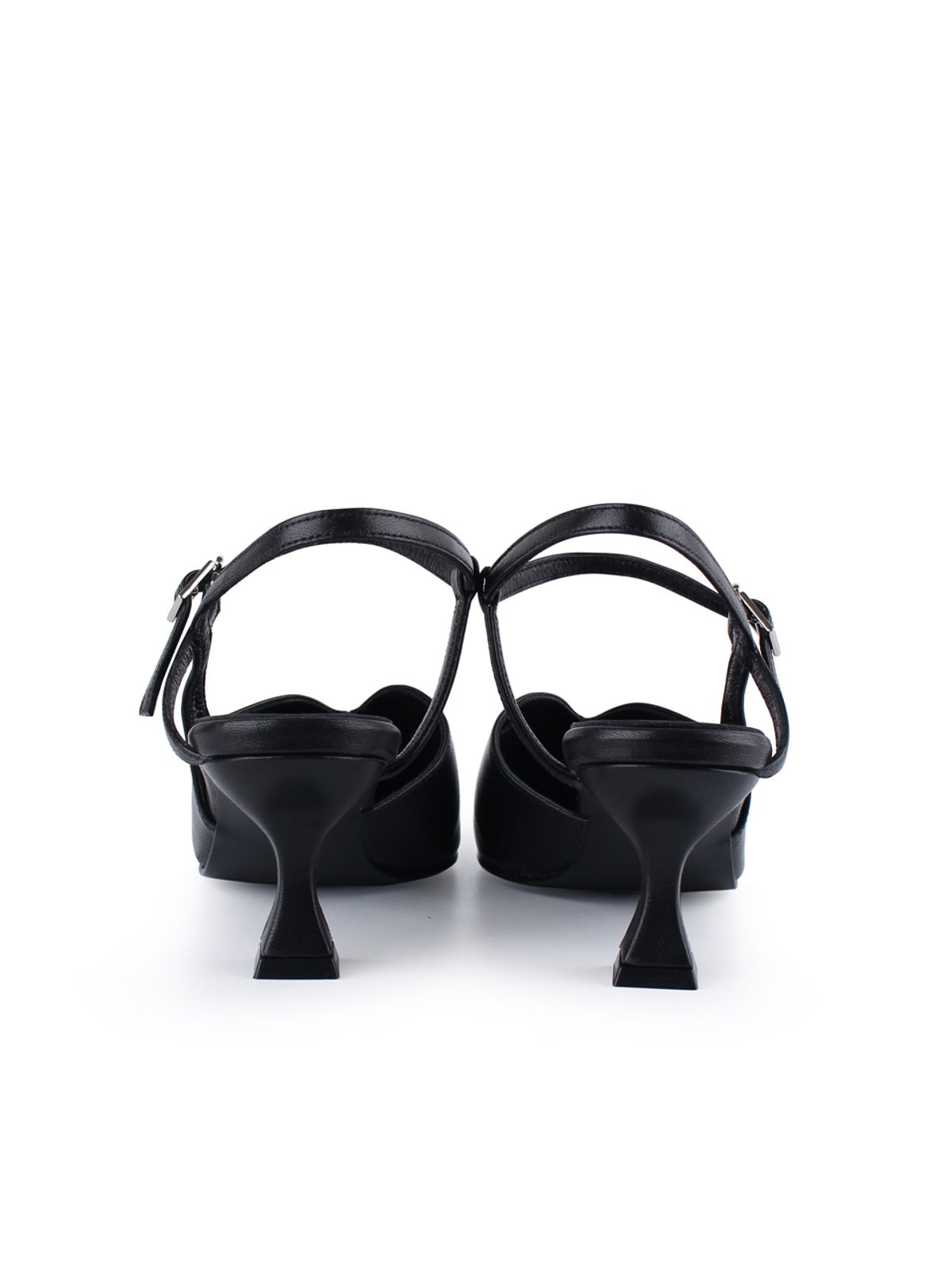 꼼므지(COMMEGEE) V cutting Wave Sling-Back / CG1039BK