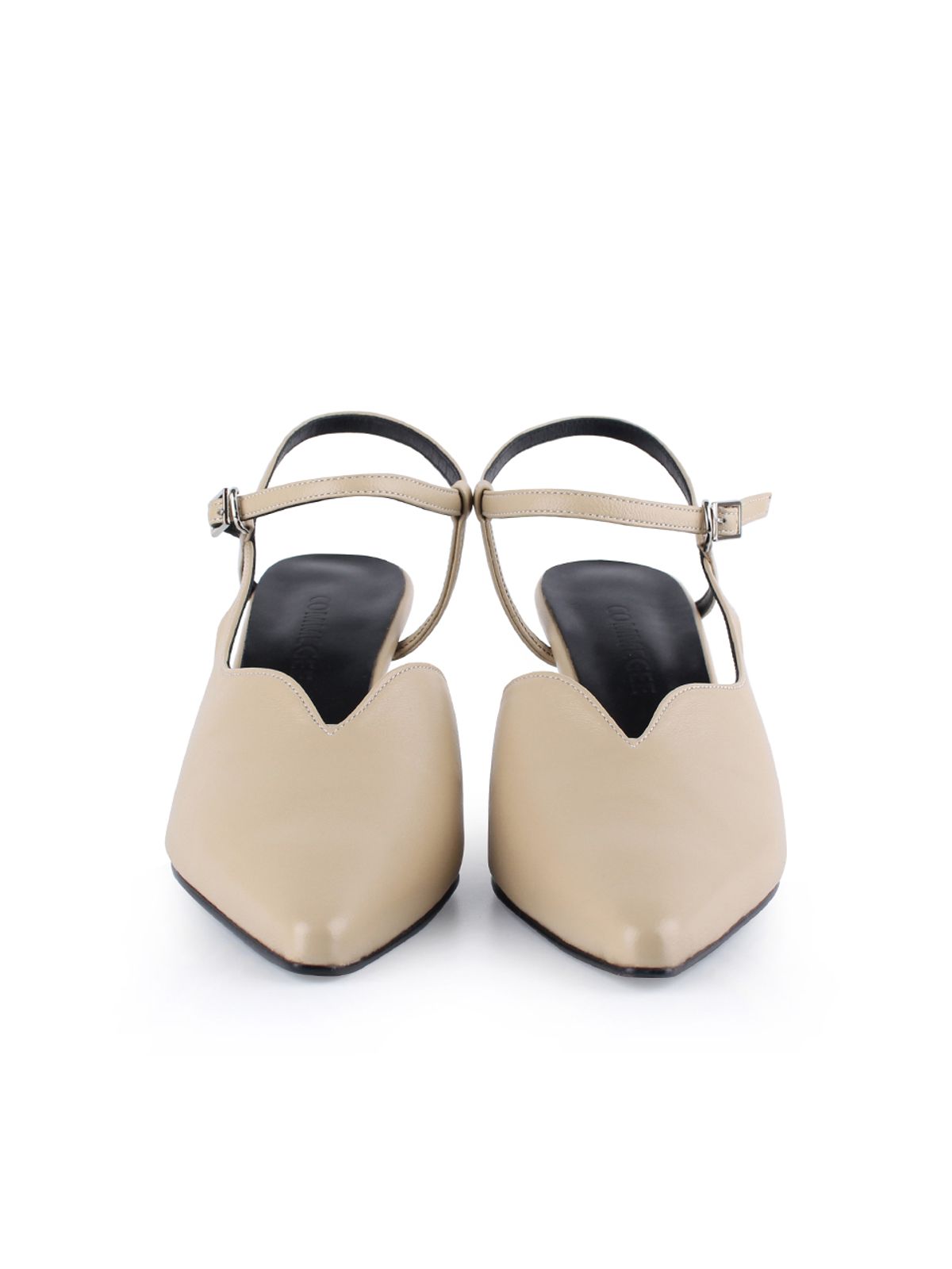 꼼므지(COMMEGEE) V cutting Wave Sling-Back / CG1039BE