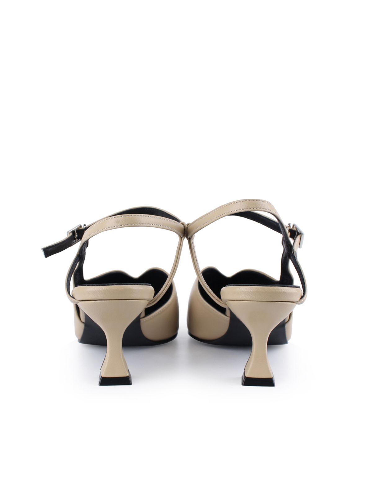 꼼므지(COMMEGEE) V cutting Wave Sling-Back / CG1039BE