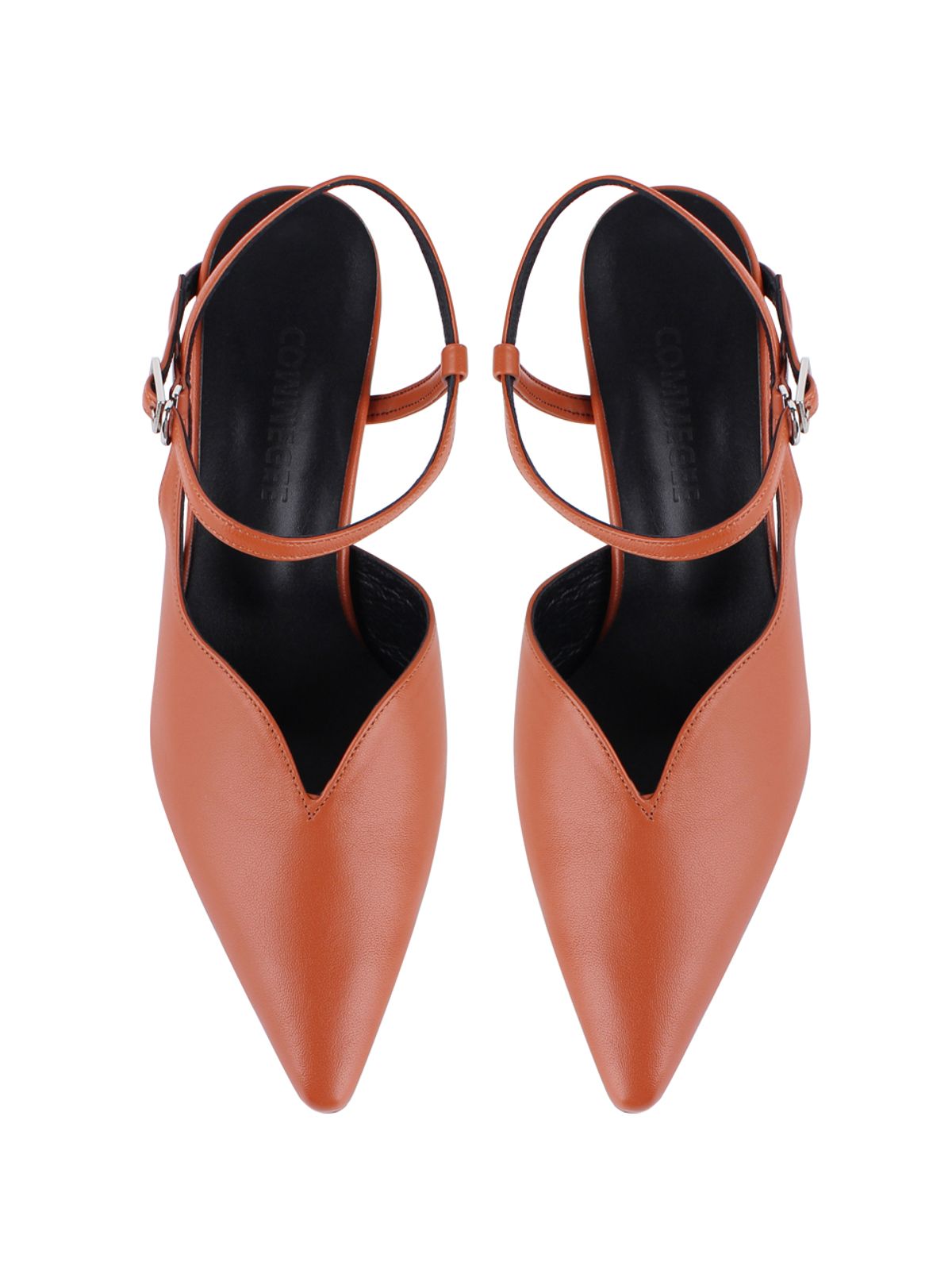 꼼므지(COMMEGEE) V cutting Wave Sling-Back / CG1039BR
