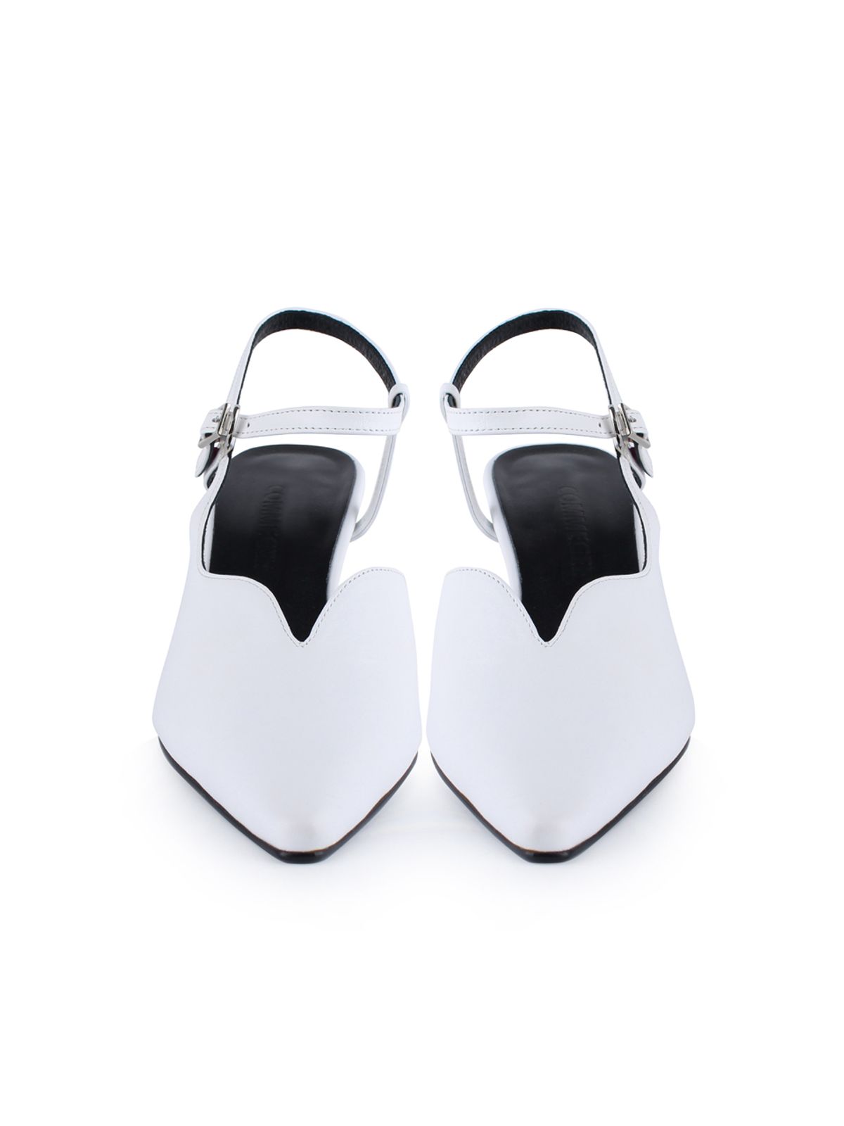 꼼므지(COMMEGEE) V cutting Wave Sling-Back / CG1039WH