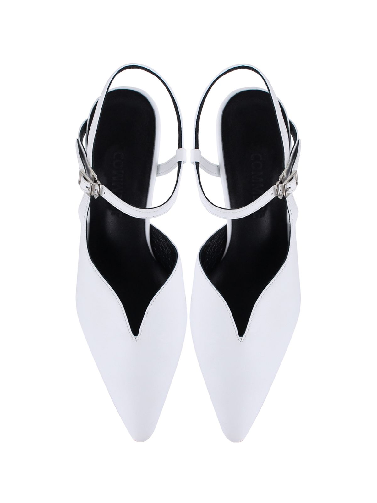 꼼므지(COMMEGEE) V cutting Wave Sling-Back / CG1039WH