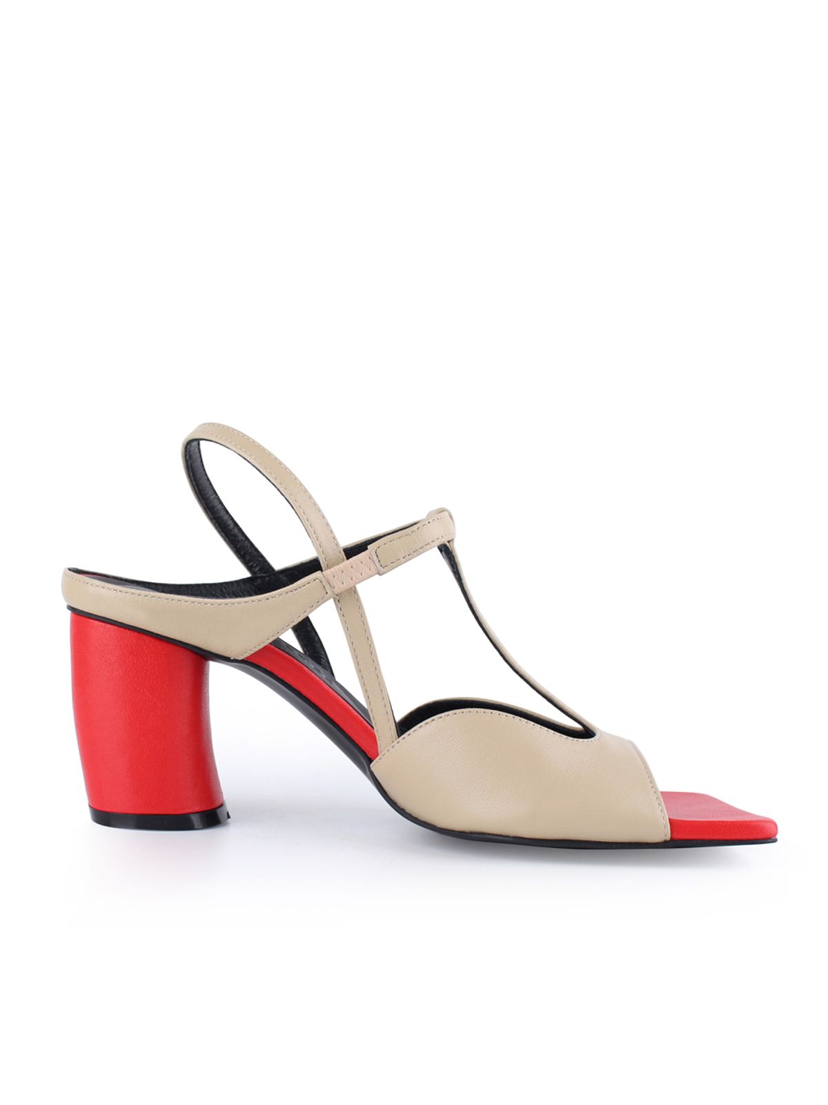 꼼므지(COMMEGEE) T Strap Wave Sandals / CG1040BERD