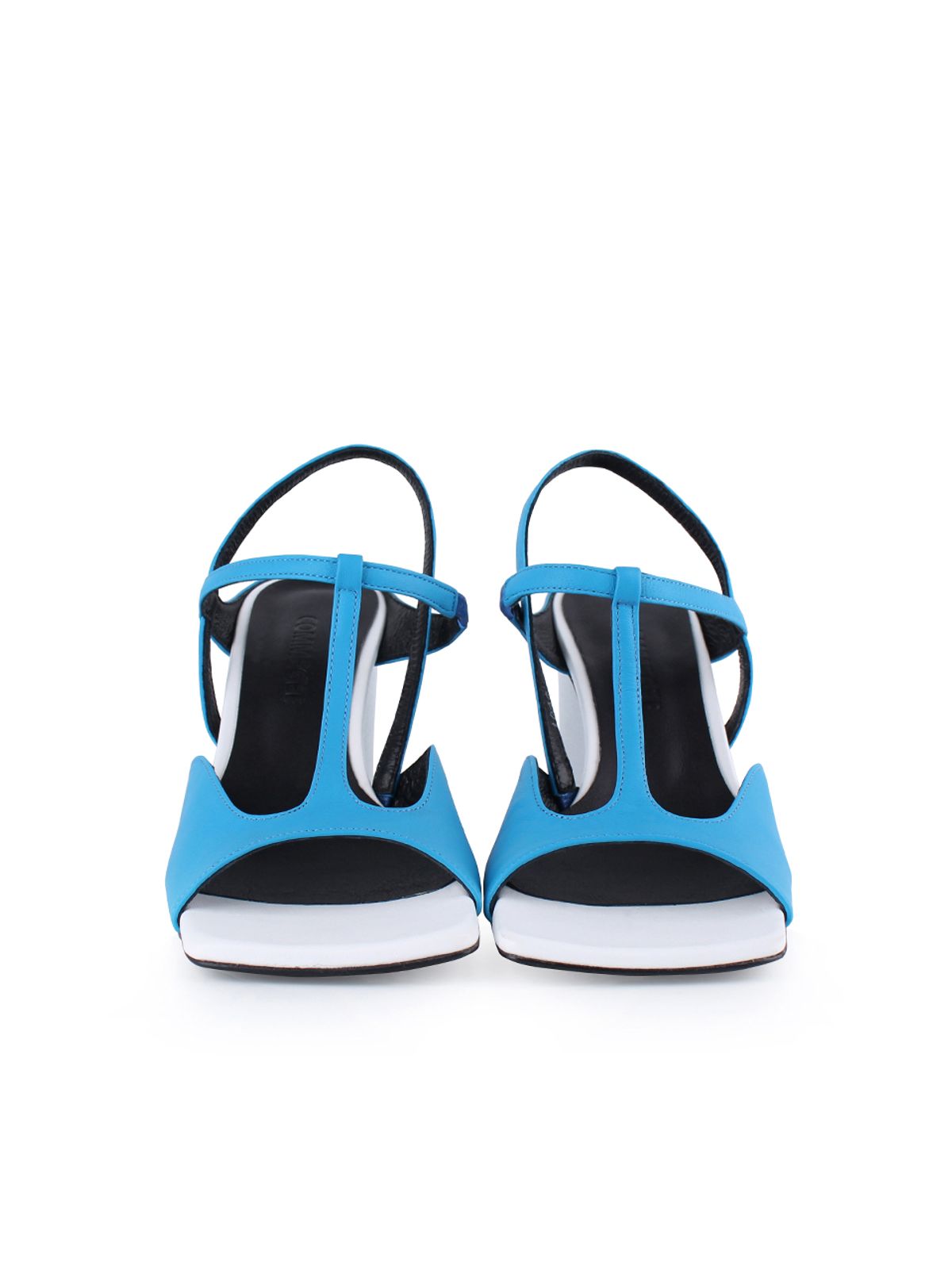 꼼므지(COMMEGEE) T Strap Wave Sandals / CG1040BLWH