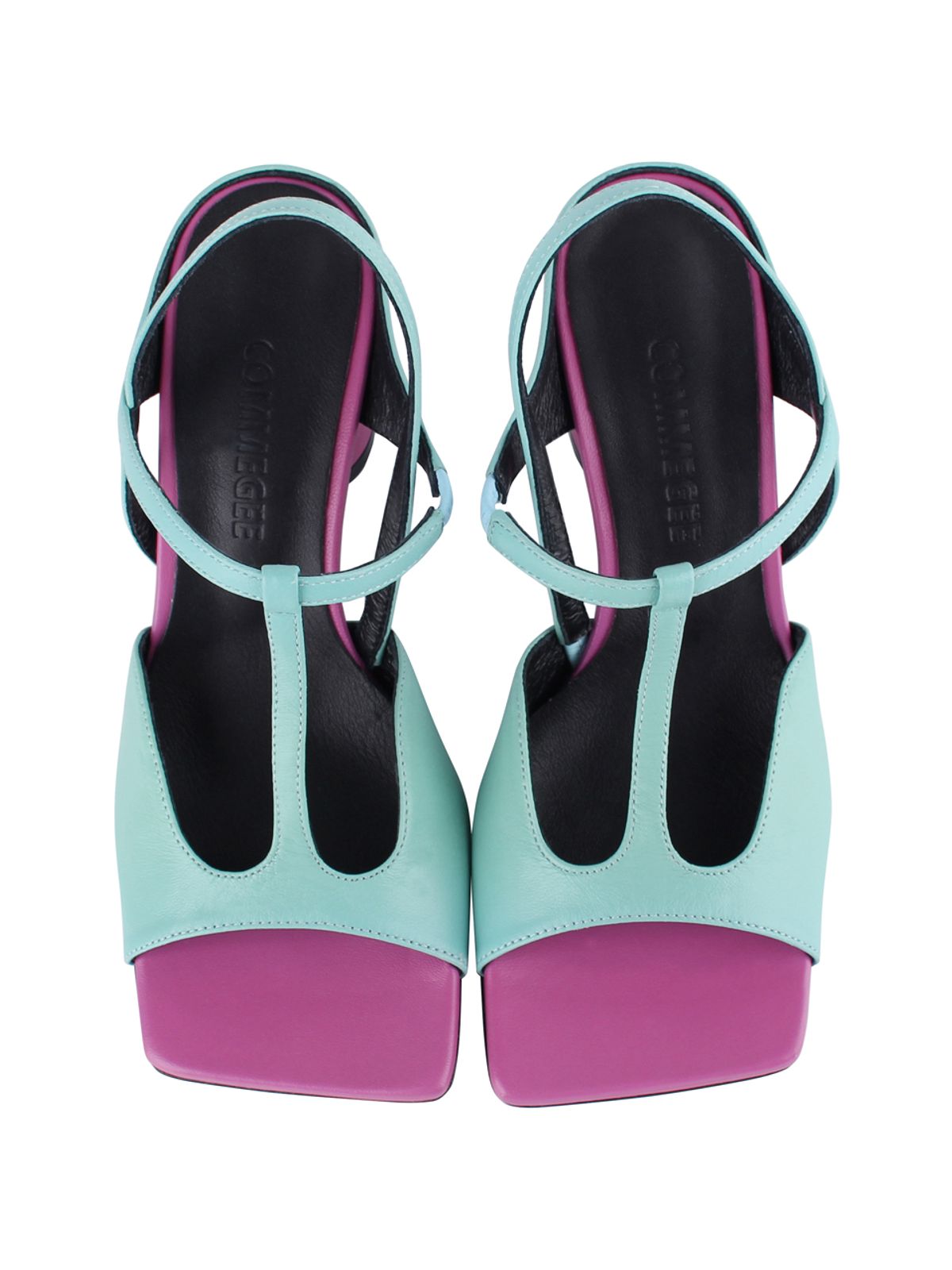 꼼므지(COMMEGEE) T Strap Wave Sandals / CG1040MIPU