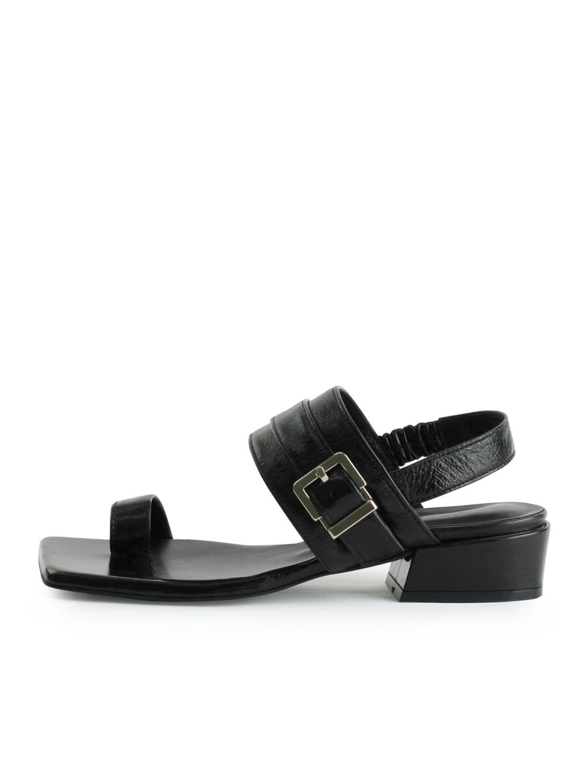 꼼므지(COMMEGEE) Wide Strap Sandals / CG1046BK