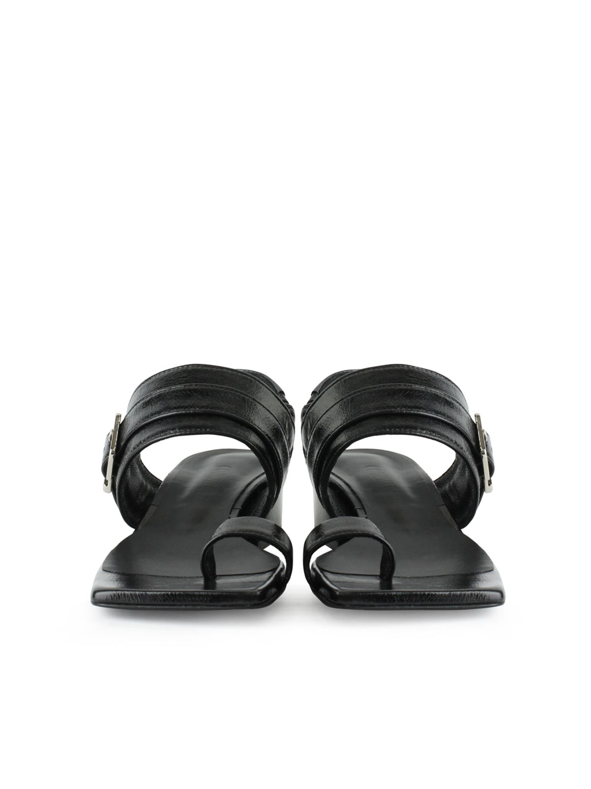 꼼므지(COMMEGEE) Wide Strap Sandals / CG1046BK