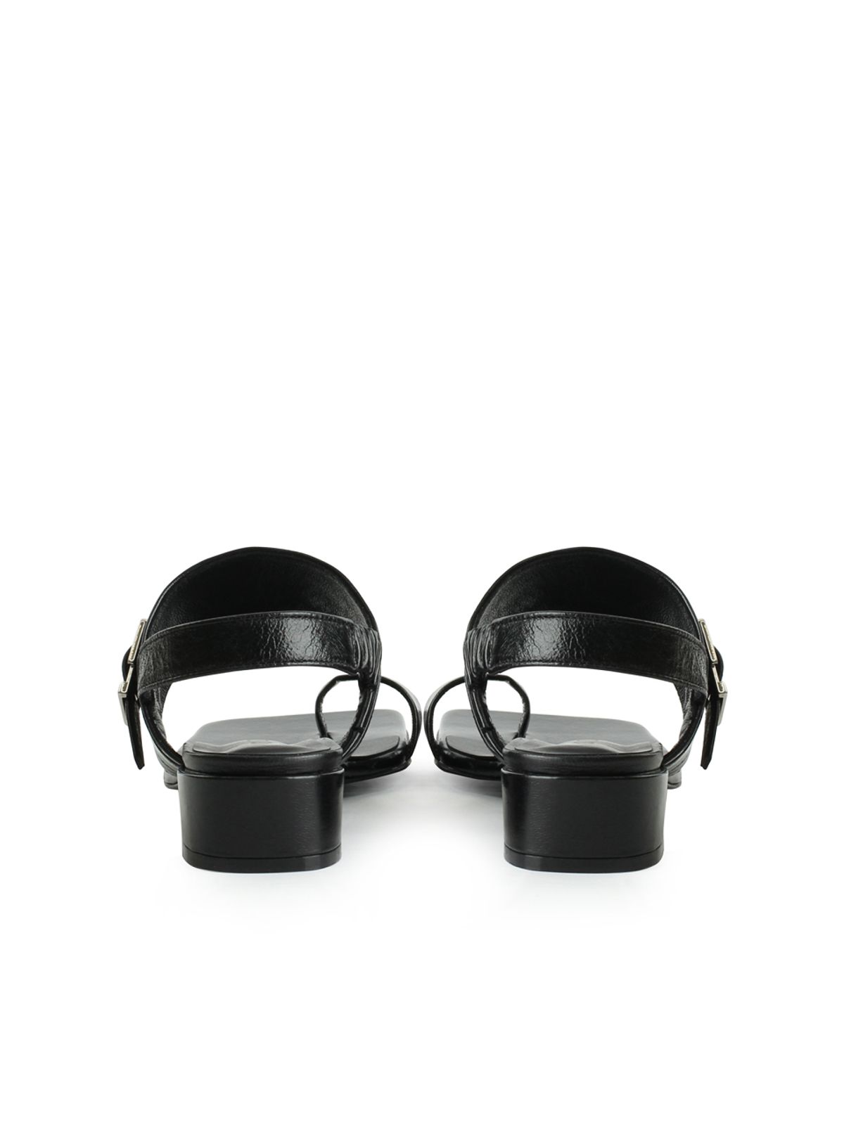 꼼므지(COMMEGEE) Wide Strap Sandals / CG1046BK