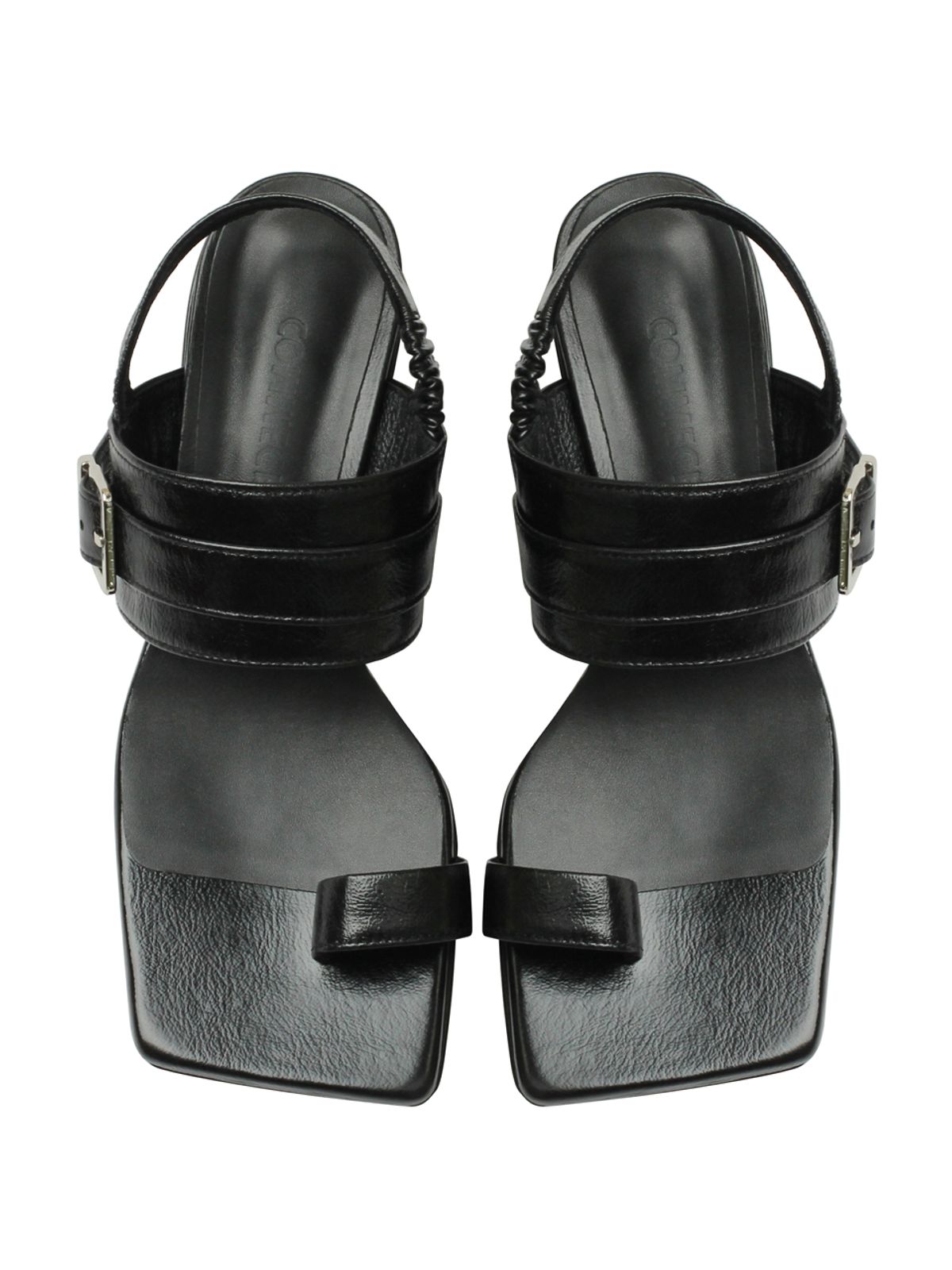 꼼므지(COMMEGEE) Wide Strap Sandals / CG1046BK
