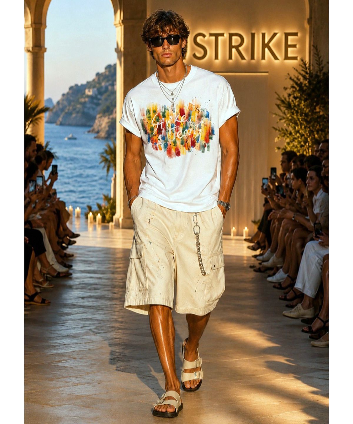 스트라이크(STRIKE) Paradise Art Regular T-Shirt (WHITE)